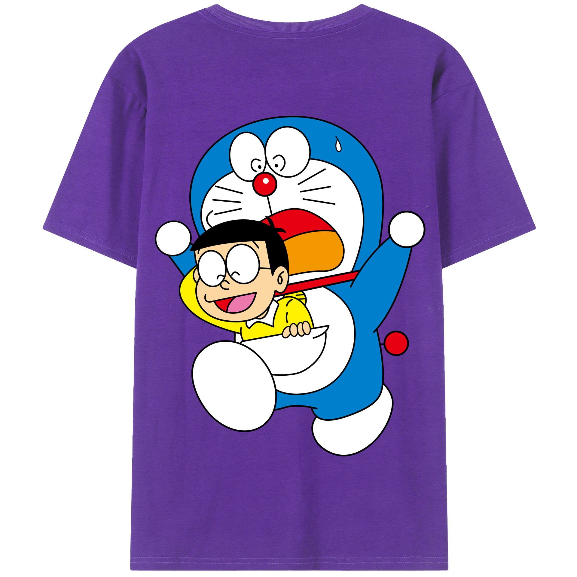 （画像用） ドラえもん Doraemon 綿100％半袖Tシャツ（背面プリント）
