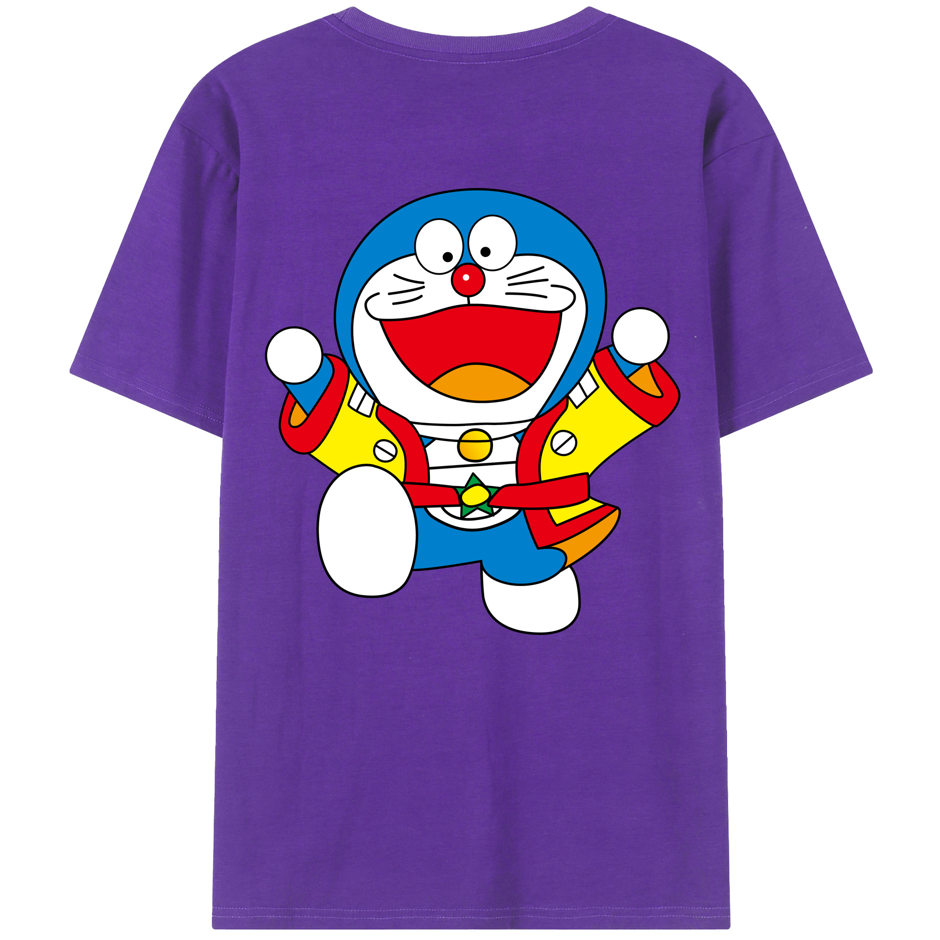 （画像用） ドラえもん Doraemon 綿100％半袖Tシャツ（背面プリント）