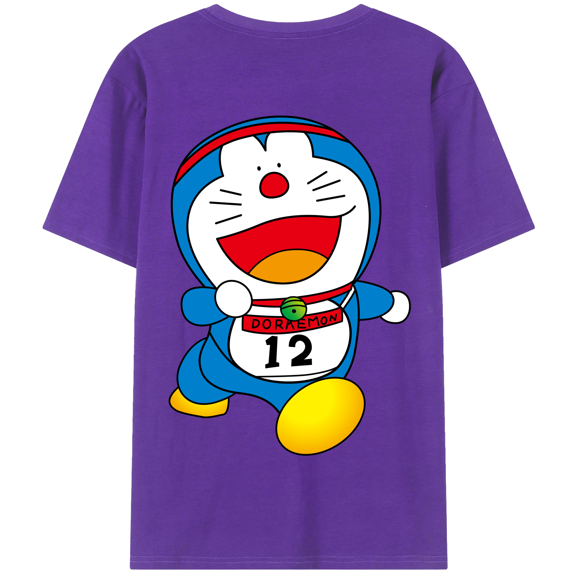 （画像用） ドラえもん Doraemon 綿100％半袖Tシャツ（背面プリント）