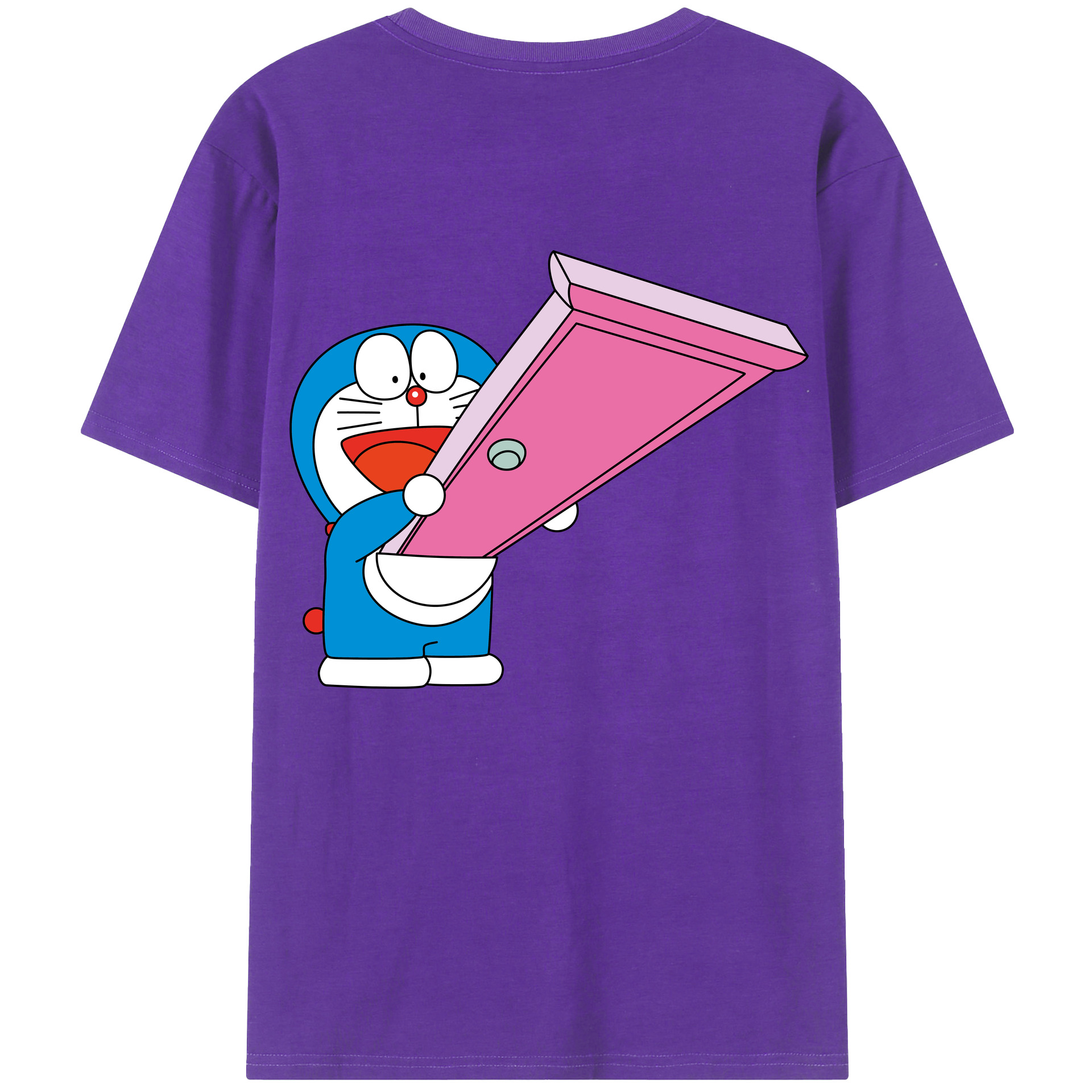 （画像用） ドラえもん Doraemon 綿100％半袖Tシャツ（背面プリント）