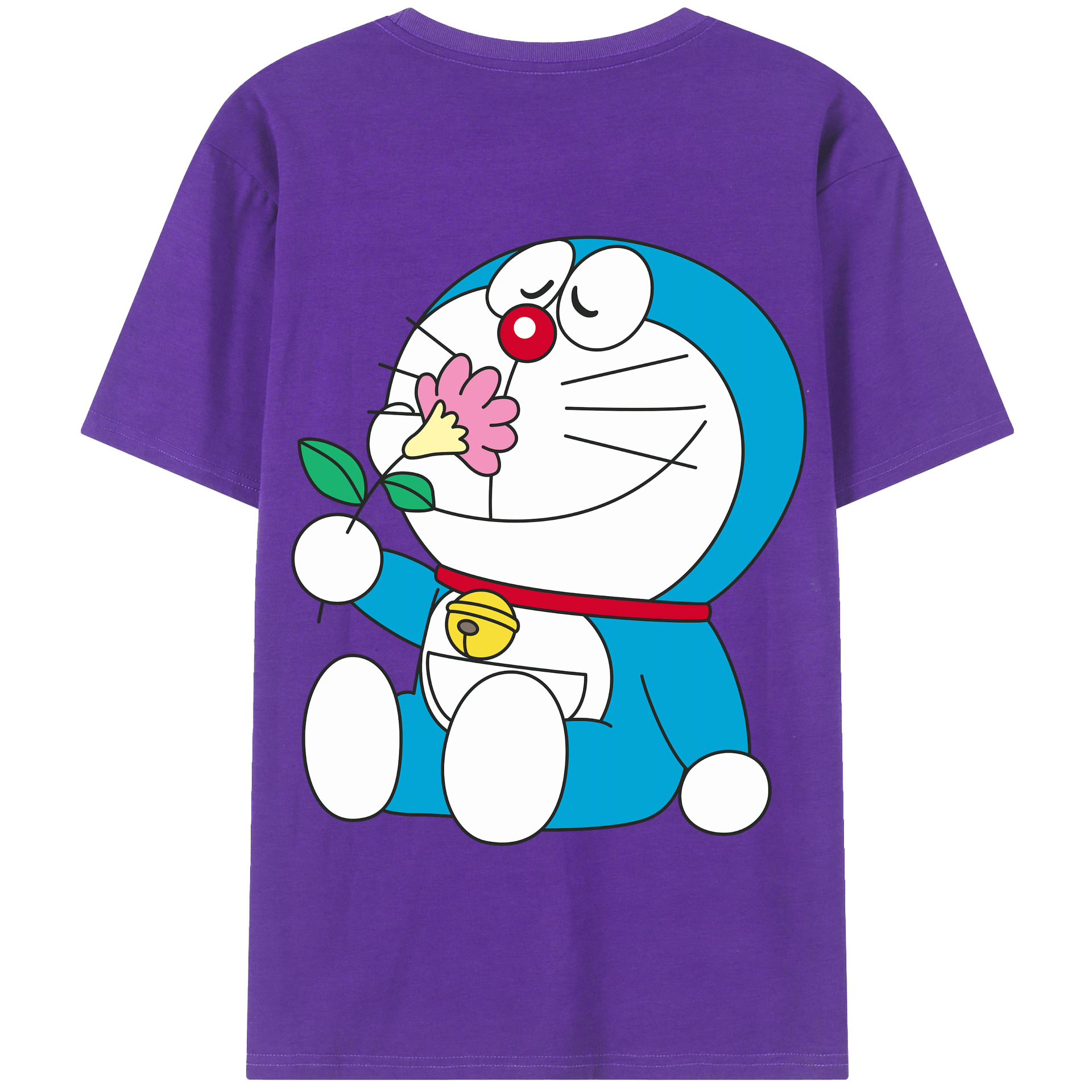 （画像用） ドラえもん Doraemon 綿100％半袖Tシャツ（背面プリント）