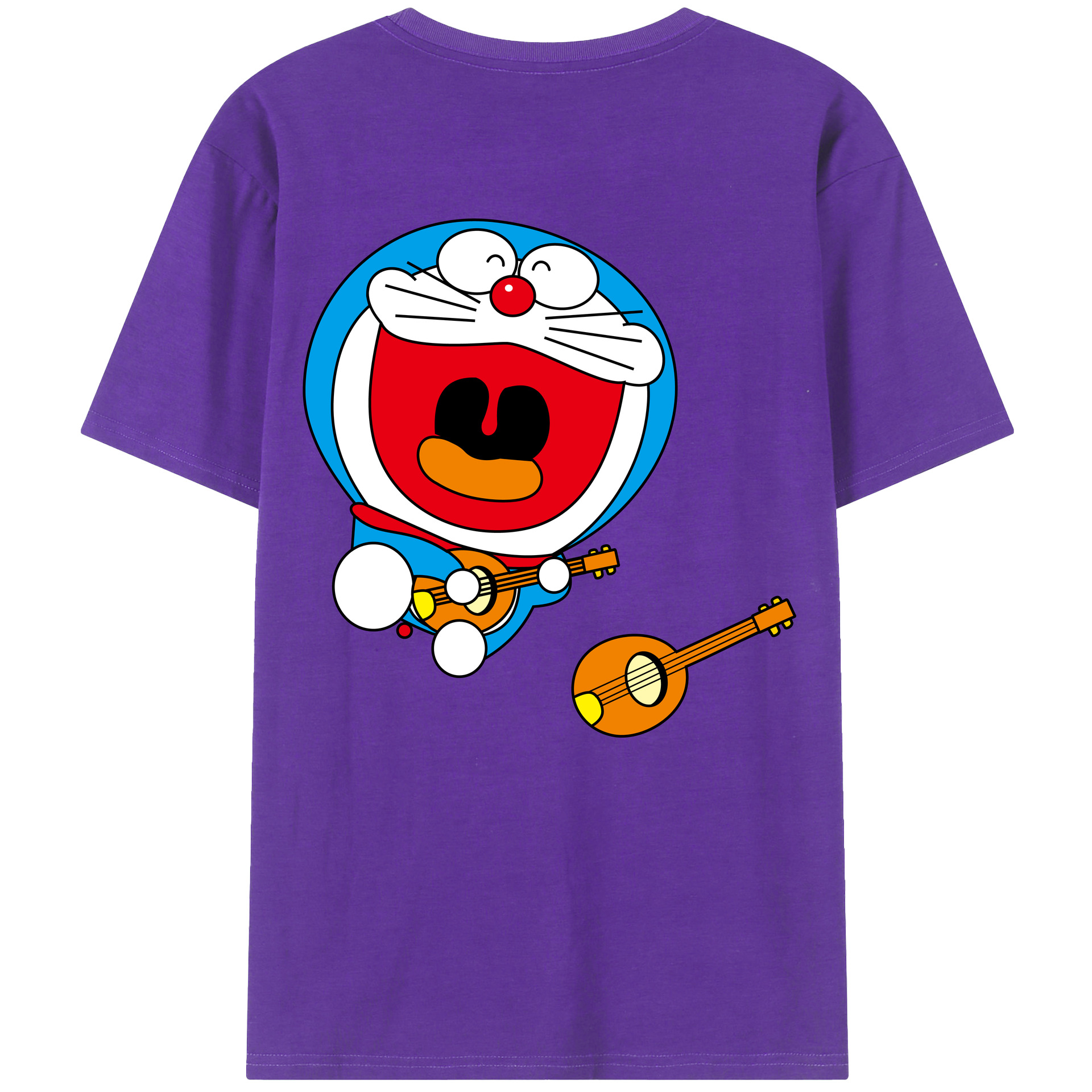 （画像用） ドラえもん Doraemon 綿100％半袖Tシャツ（背面プリント）