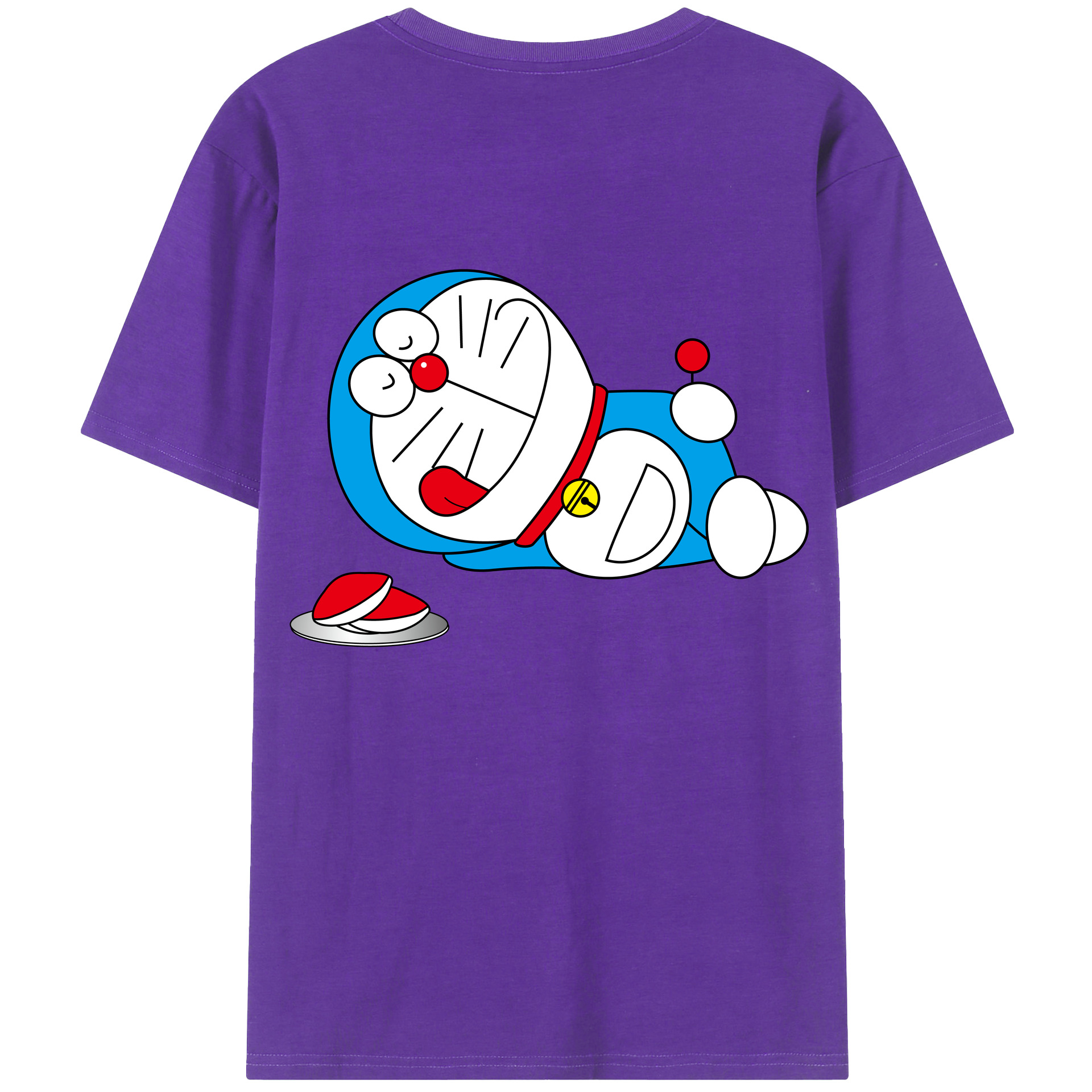（画像用） ドラえもん Doraemon 綿100％半袖Tシャツ（背面プリント）