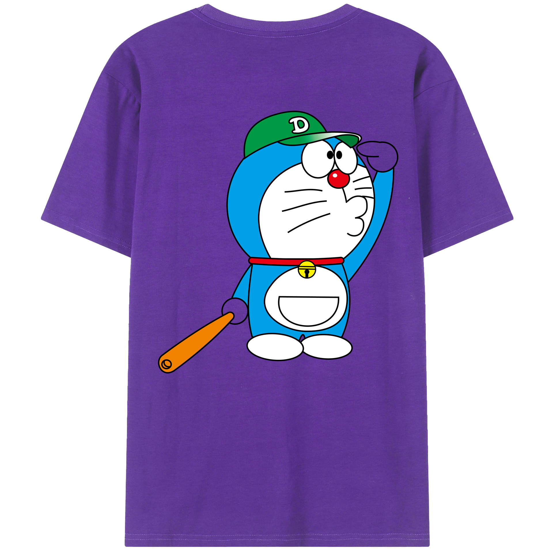 （画像用） ドラえもん Doraemon 綿100％半袖Tシャツ（背面プリント）