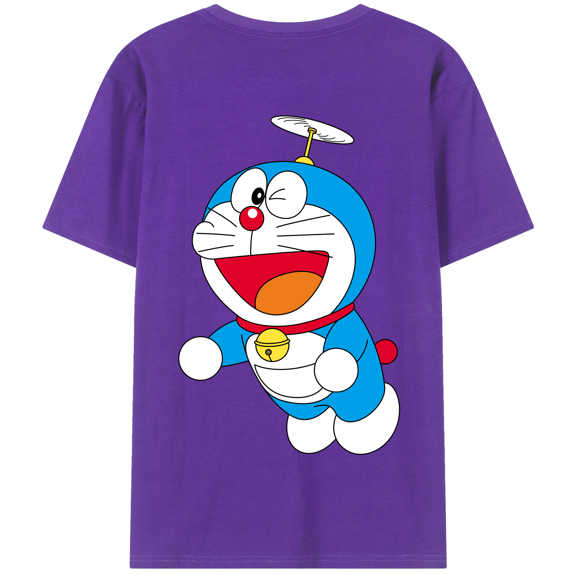 （画像用） ドラえもん Doraemon 綿100％半袖Tシャツ（背面プリント）