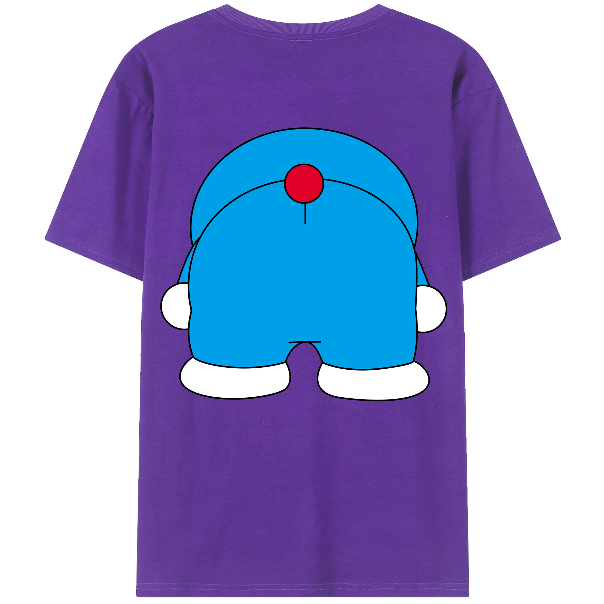 （画像用） ドラえもん Doraemon 綿100％半袖Tシャツ（背面プリント）