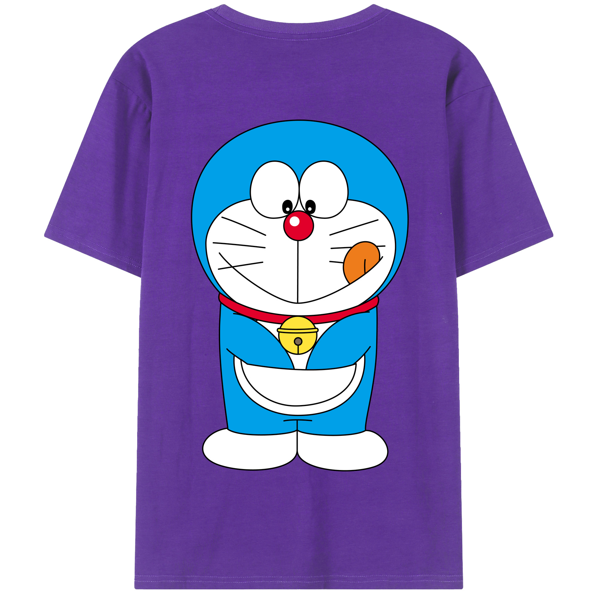 （画像用） ドラえもん Doraemon 綿100％半袖Tシャツ（背面プリント）