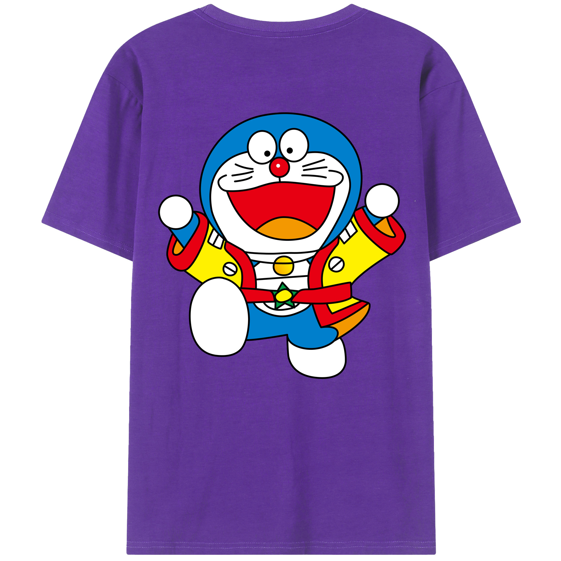 （画像用） ドラえもん Doraemon 綿100％半袖Tシャツ（背面プリント）
