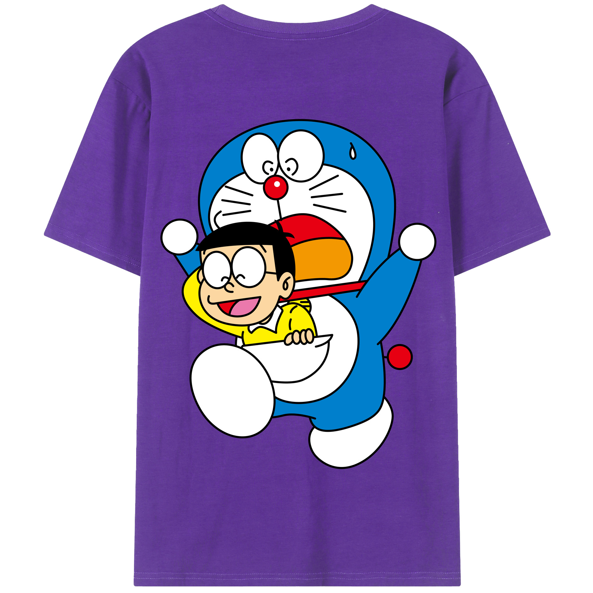 （画像用） ドラえもん Doraemon 綿100％半袖Tシャツ（背面プリント）
