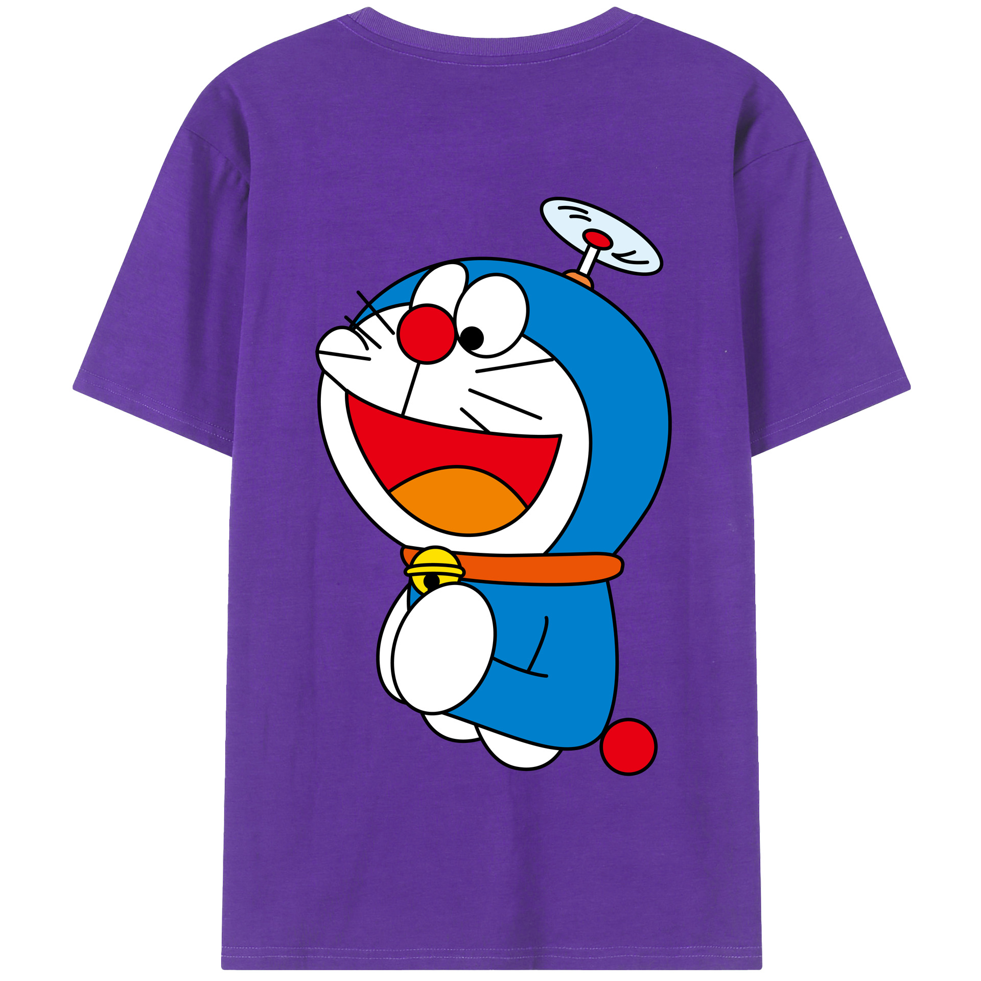 （画像用） ドラえもん Doraemon 綿100％半袖Tシャツ（背面プリント）