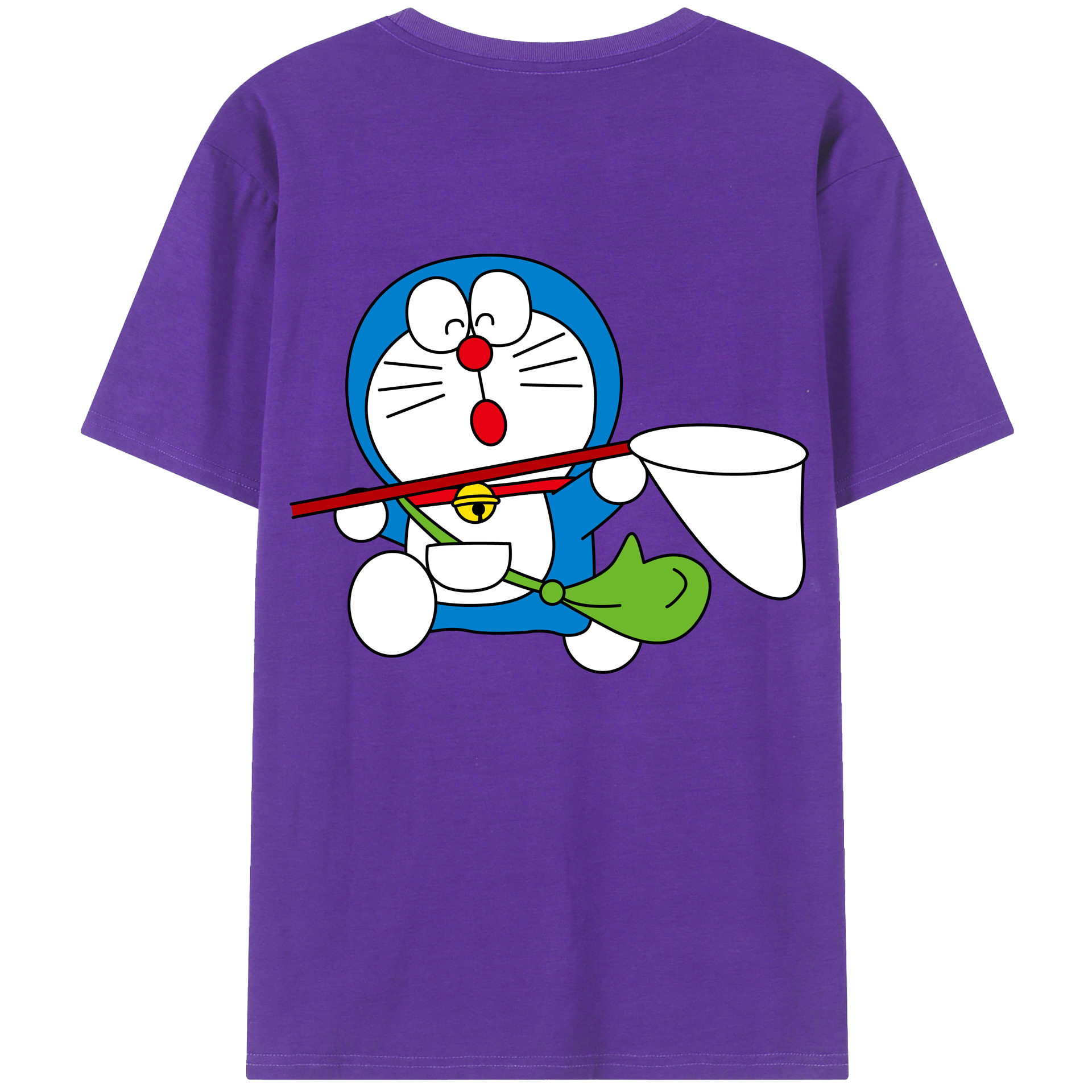 （画像用） ドラえもん Doraemon 綿100％半袖Tシャツ（背面プリント）