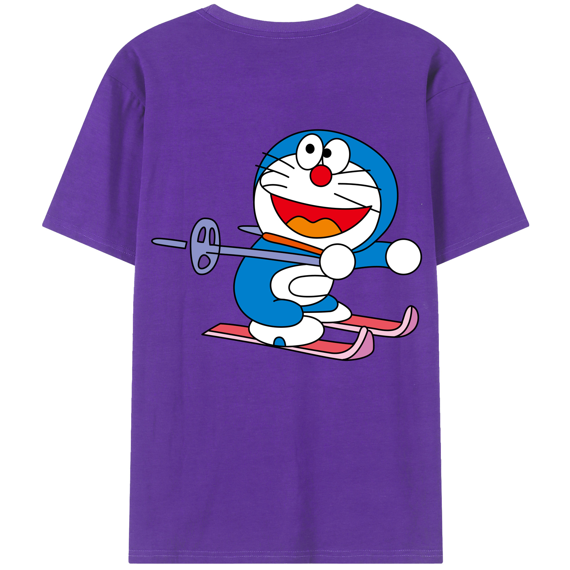 （画像用） ドラえもん Doraemon 綿100％半袖Tシャツ（背面プリント）
