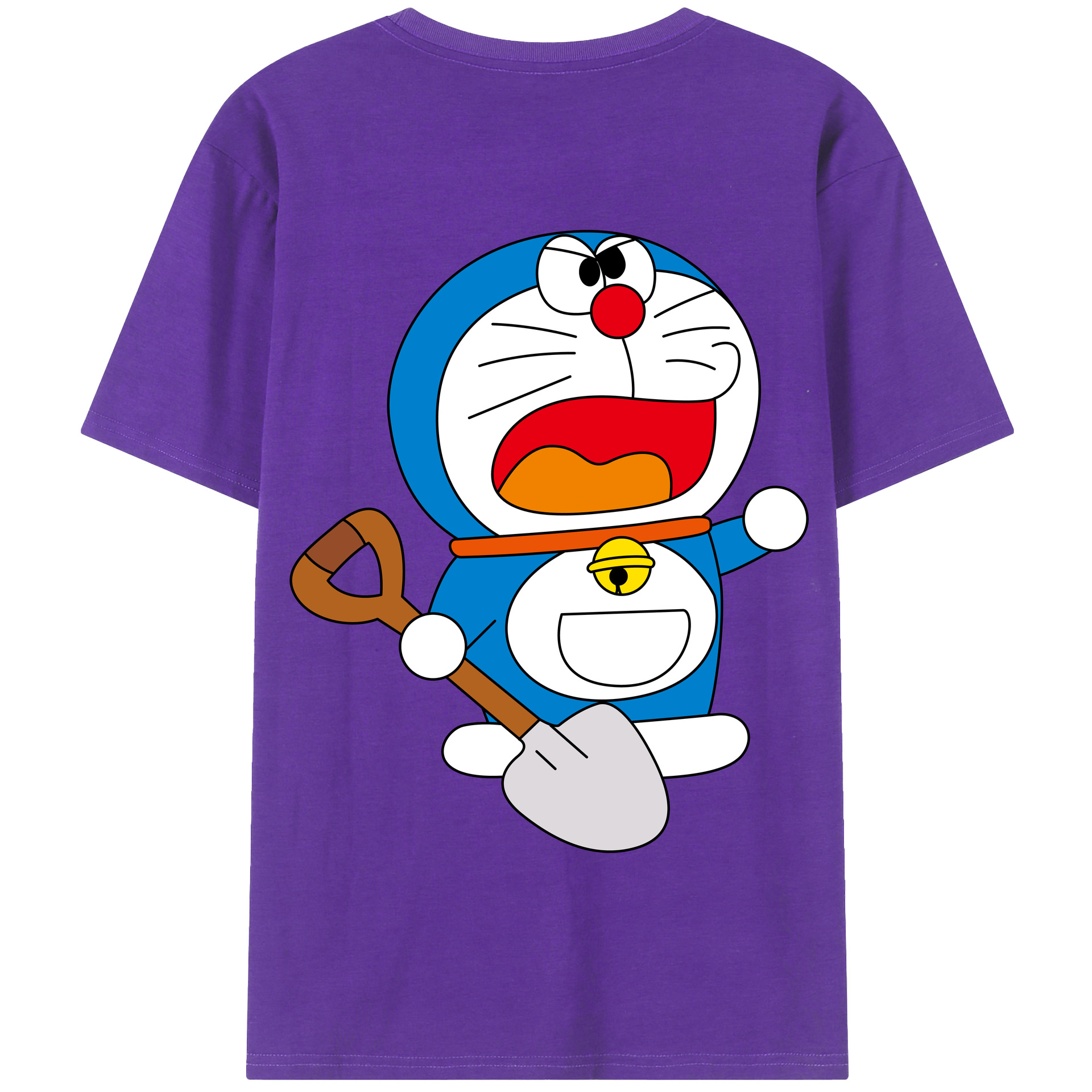 （画像用） ドラえもん Doraemon 綿100％半袖Tシャツ（背面プリント）