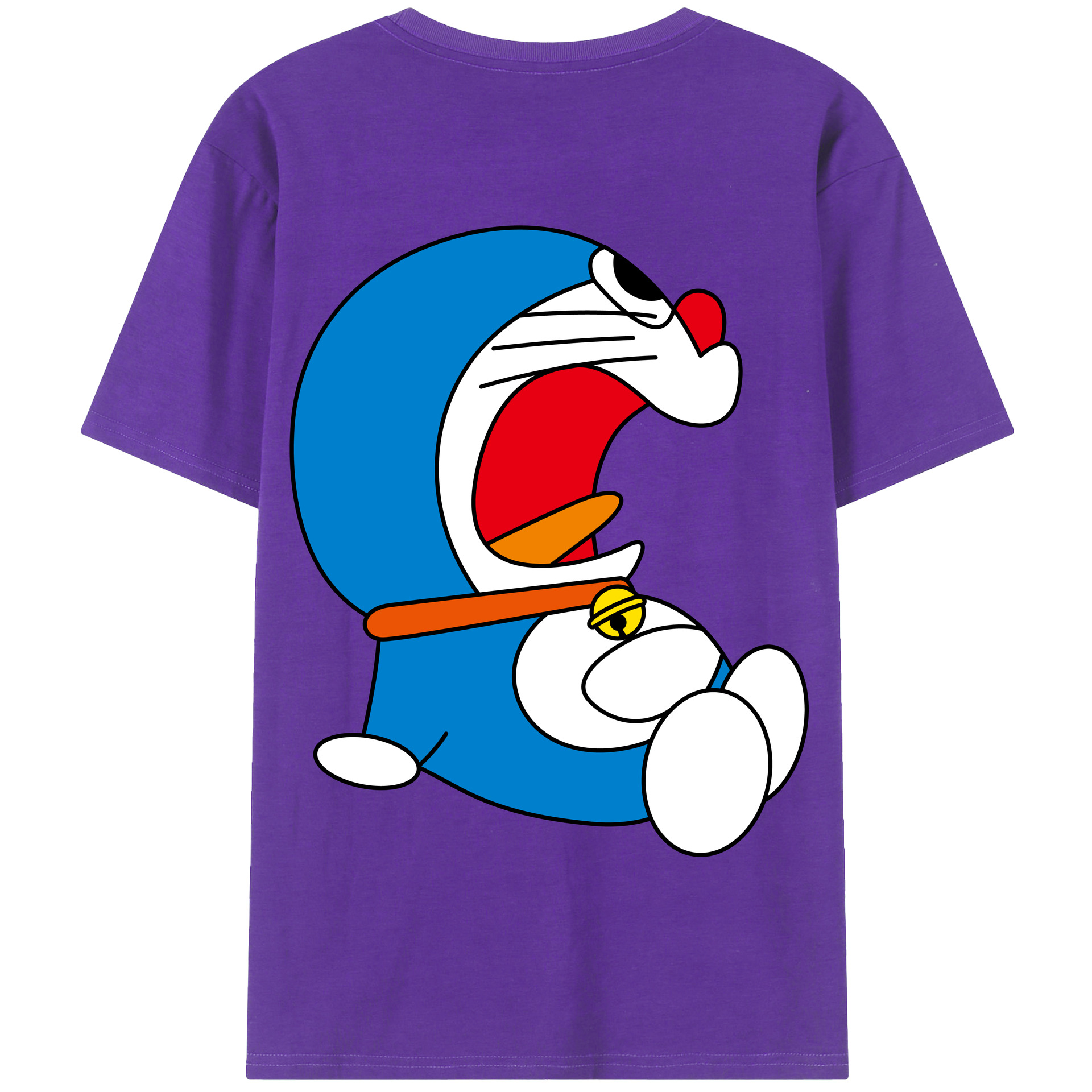 （画像用） ドラえもん Doraemon 綿100％半袖Tシャツ（背面プリント）