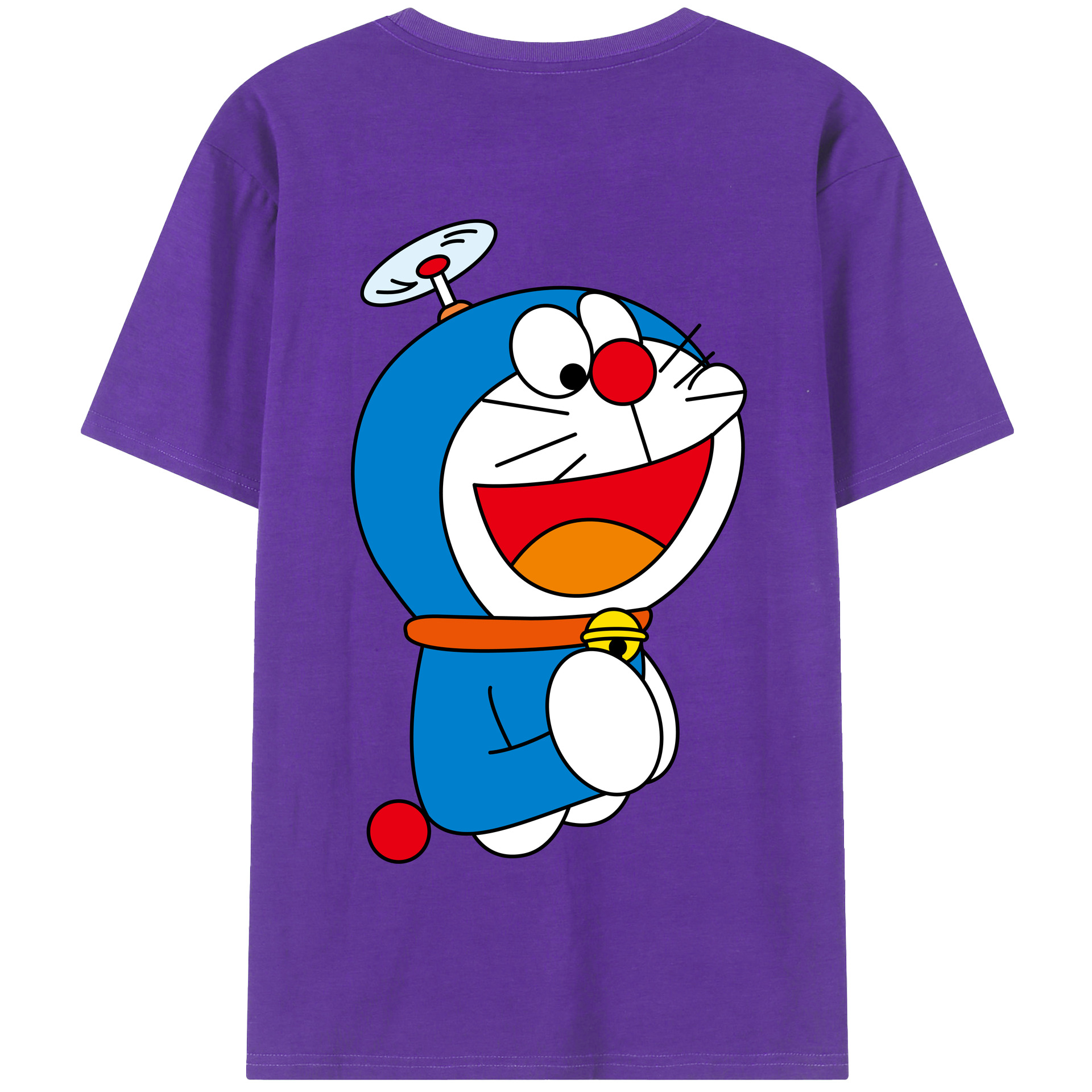 （画像用） ドラえもん Doraemon 綿100％半袖Tシャツ（背面プリント）