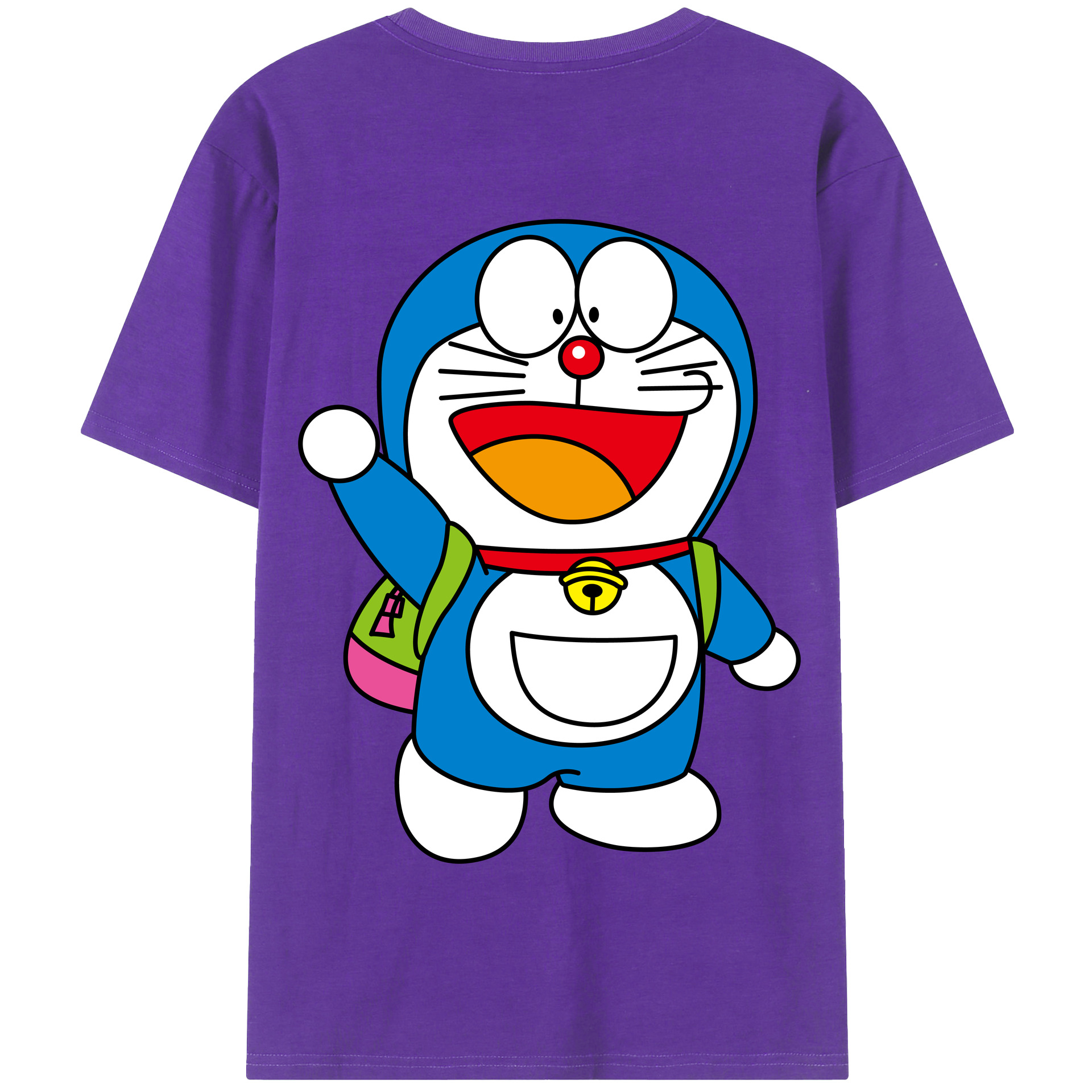（画像用） ドラえもん Doraemon 綿100％半袖Tシャツ（背面プリント）