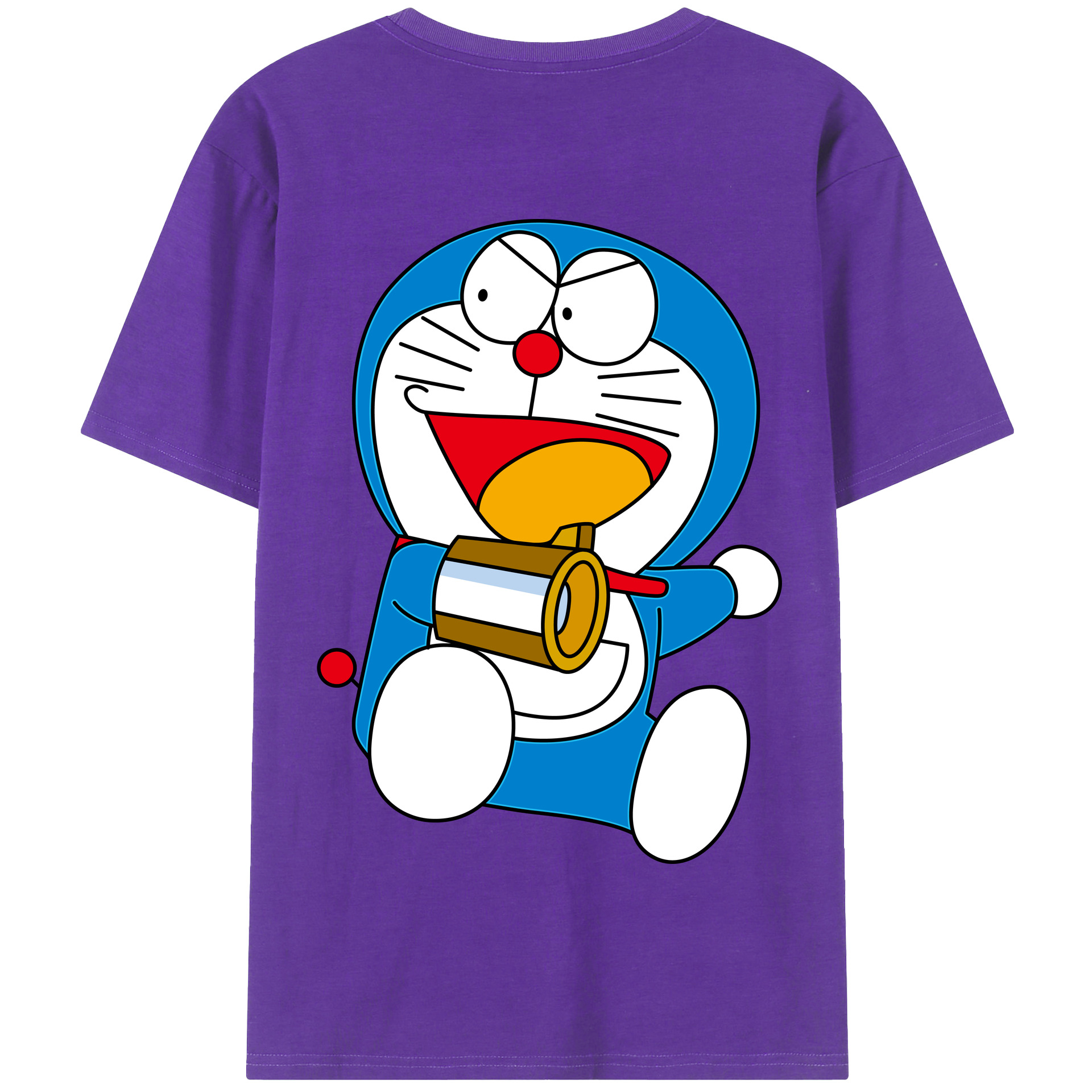 （画像用） ドラえもん Doraemon 綿100％半袖Tシャツ（背面プリント）
