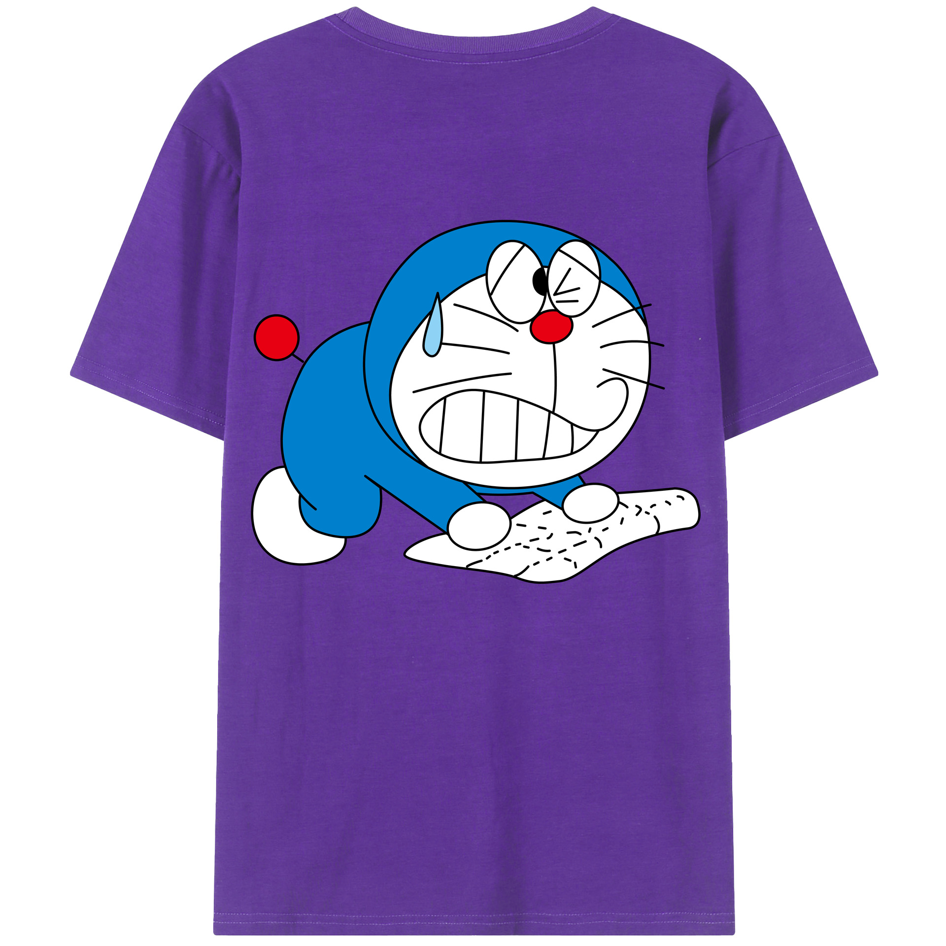 （画像用） ドラえもん Doraemon 綿100％半袖Tシャツ（背面プリント）