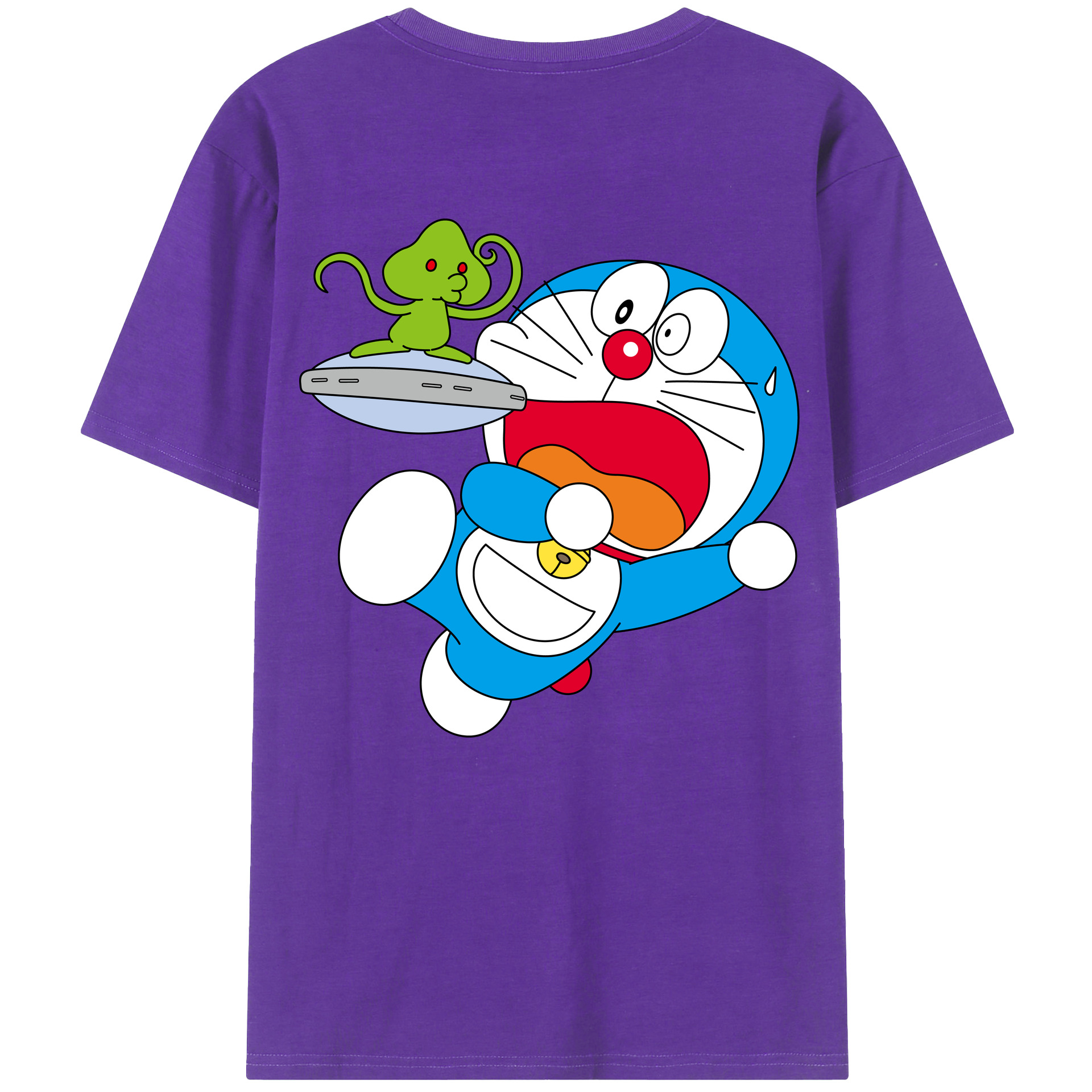 （画像用） ドラえもん Doraemon 綿100％半袖Tシャツ（背面プリント）