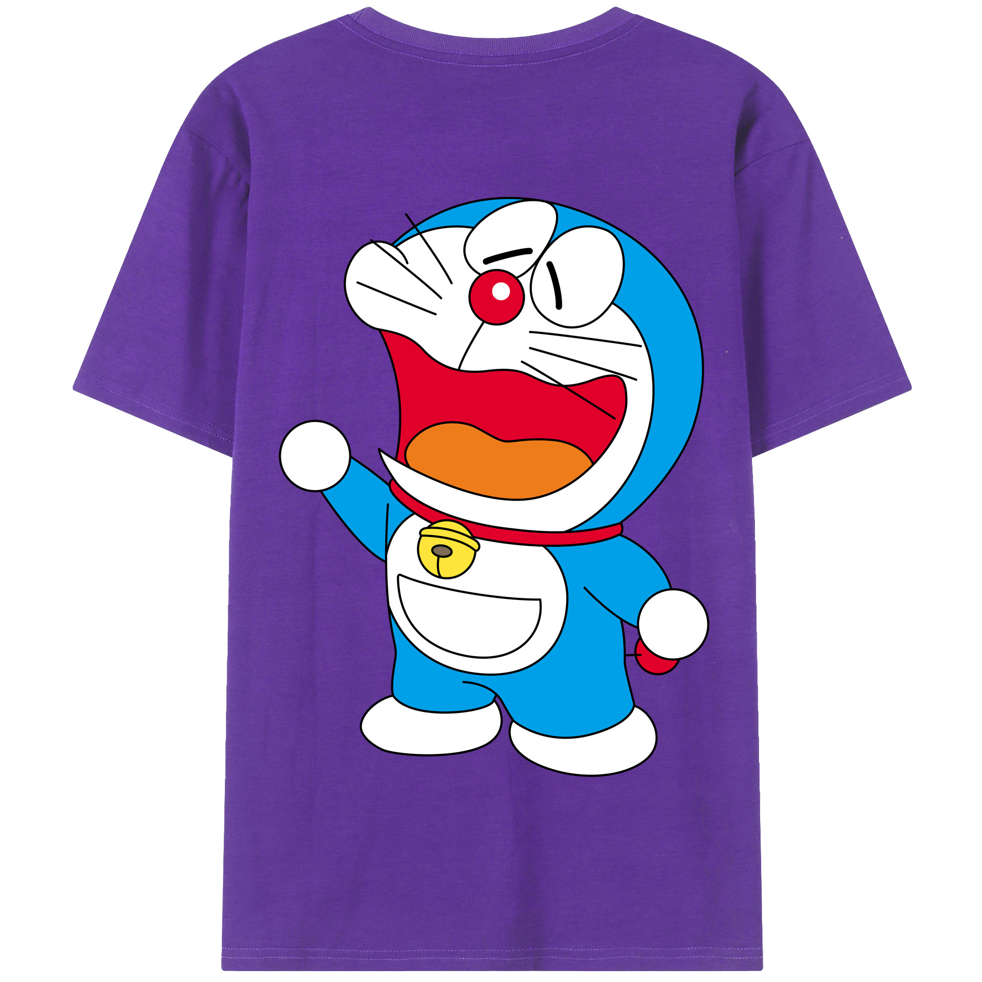 （画像用） ドラえもん Doraemon 綿100％半袖Tシャツ（背面プリント）
