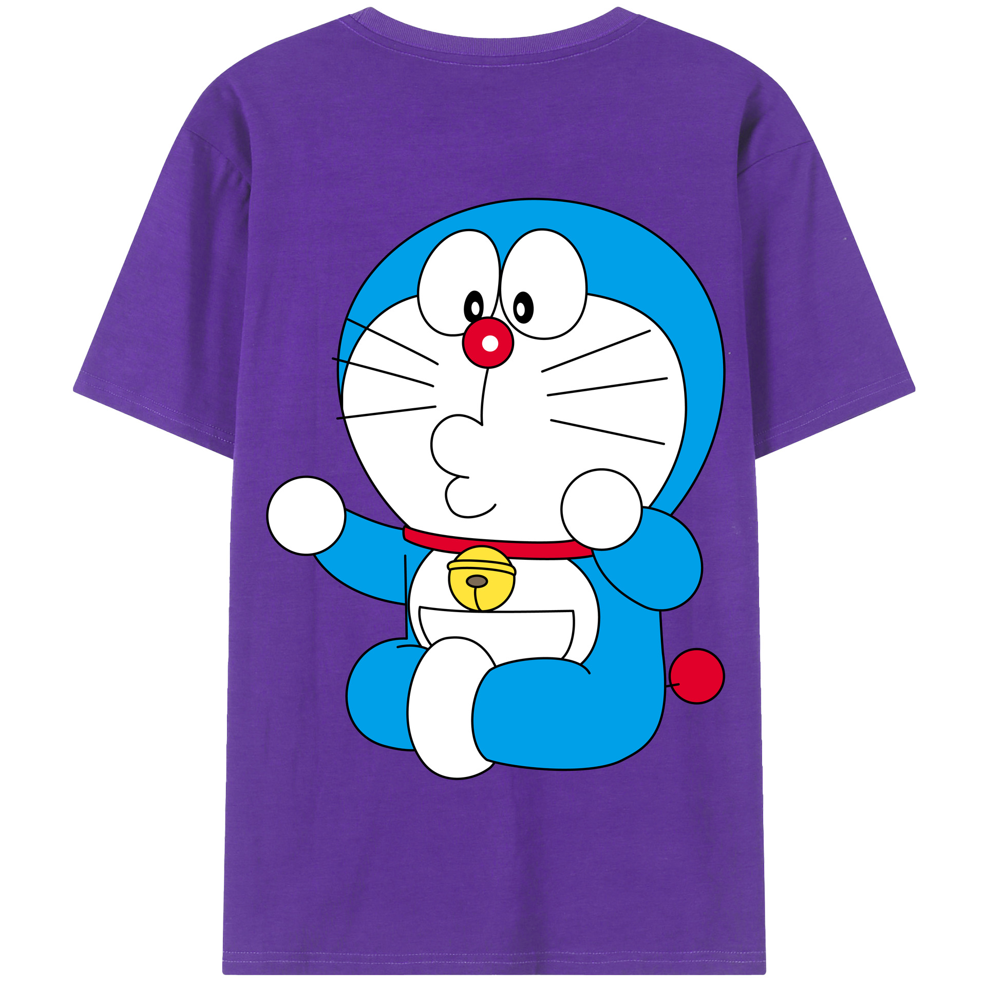 （画像用） ドラえもん Doraemon 綿100％半袖Tシャツ（背面プリント）