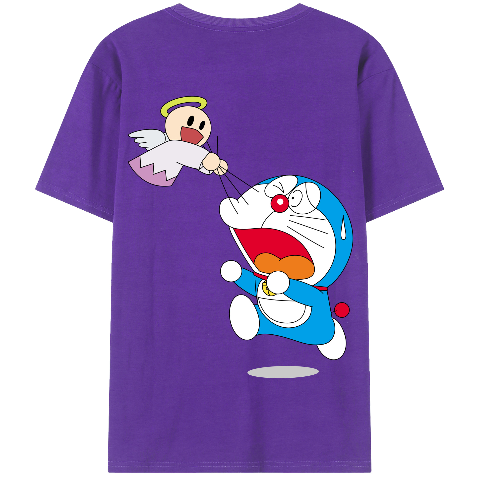 （画像用） ドラえもん Doraemon 綿100％半袖Tシャツ（背面プリント）