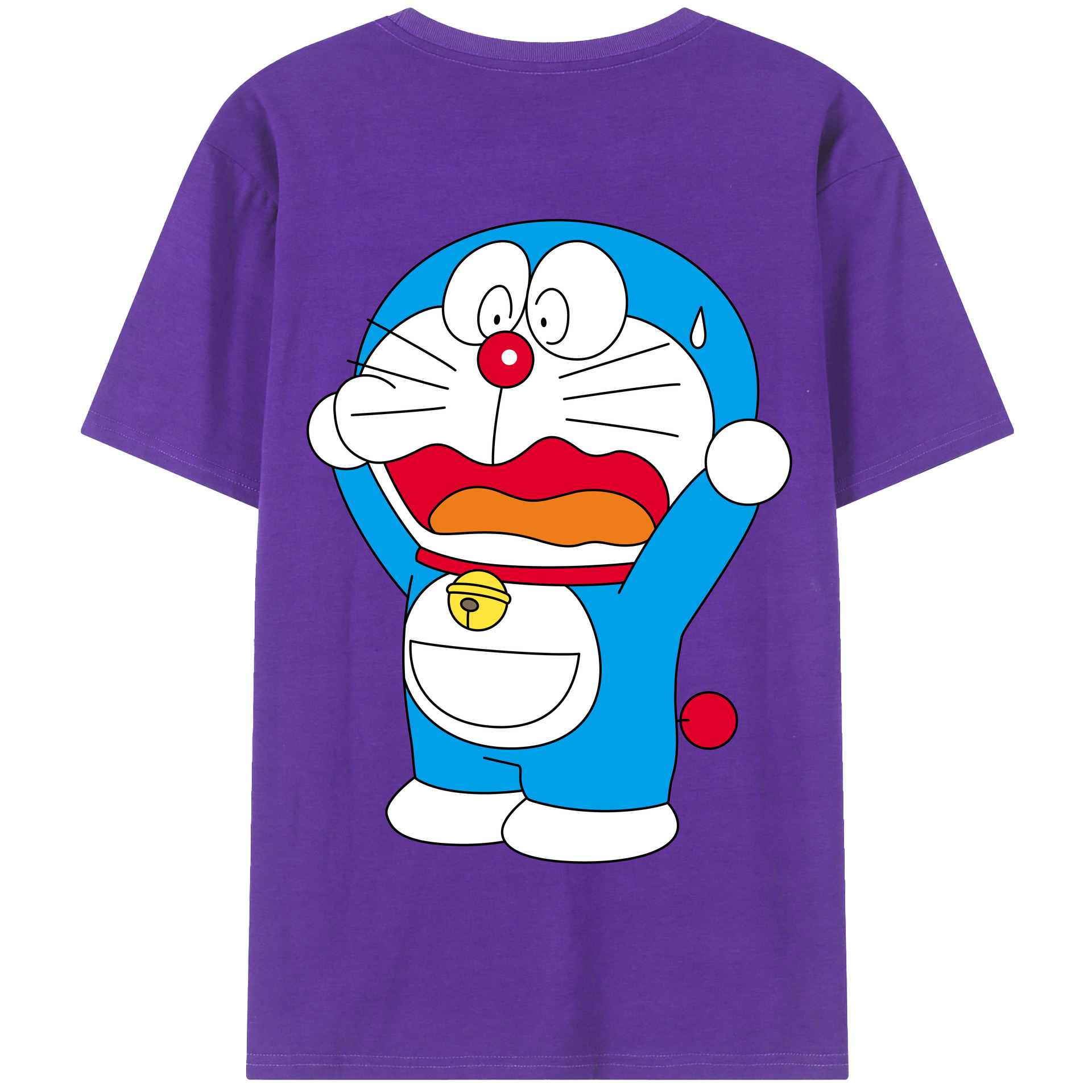 （画像用） ドラえもん Doraemon 綿100％半袖Tシャツ（背面プリント）