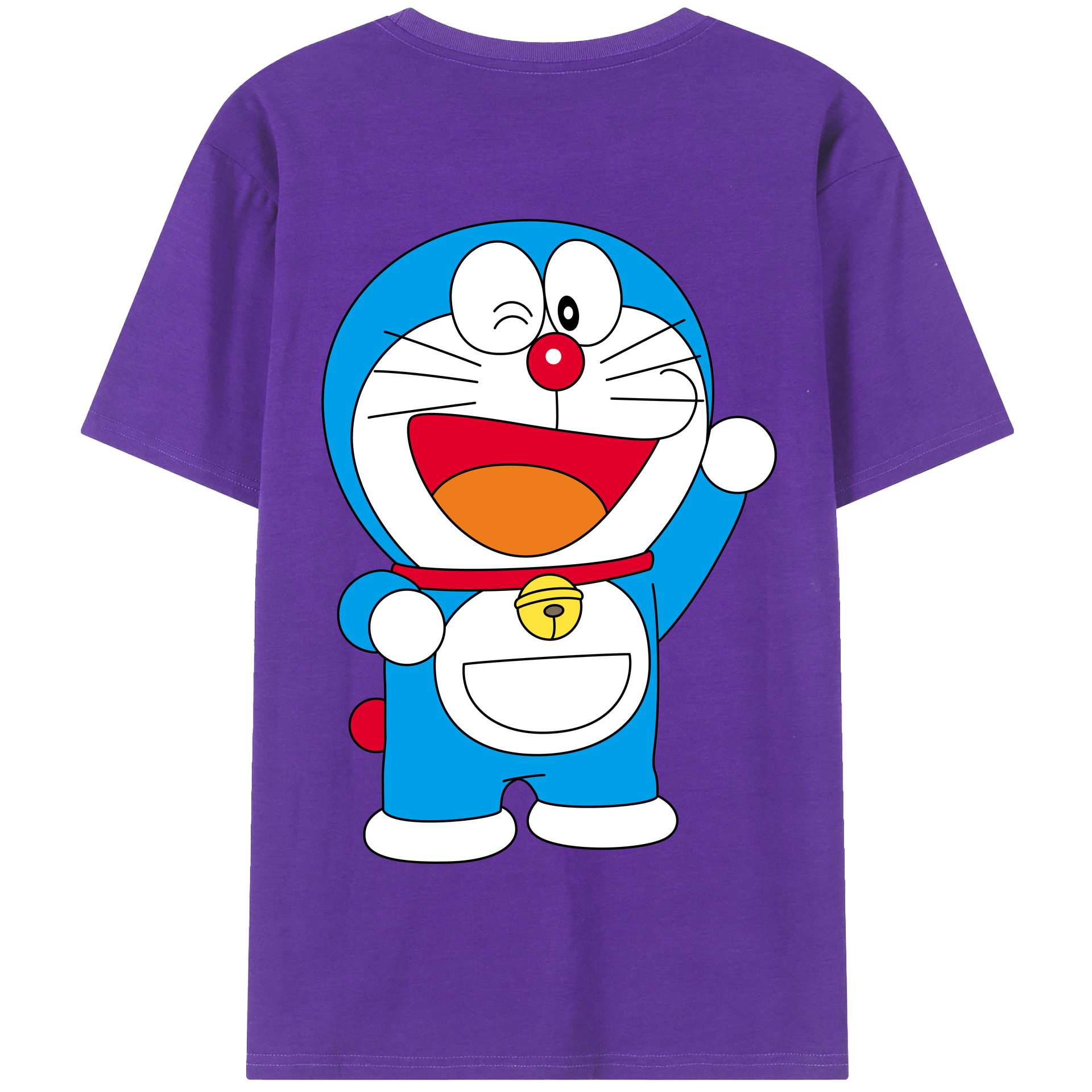 （画像用） ドラえもん Doraemon 綿100％半袖Tシャツ（背面プリント）