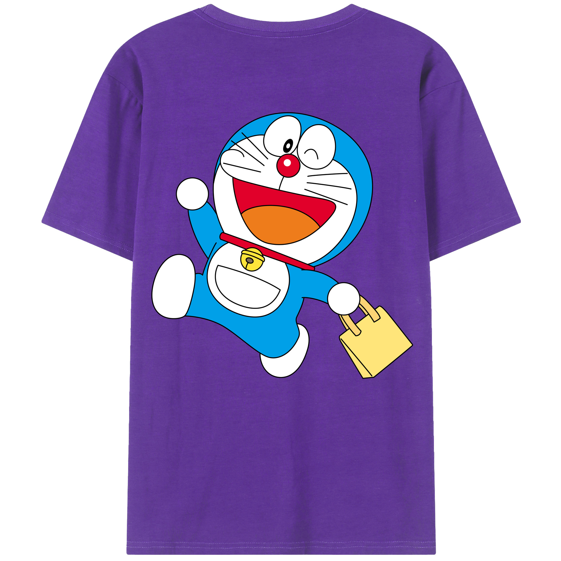 （画像用） ドラえもん Doraemon 綿100％半袖Tシャツ（背面プリント）