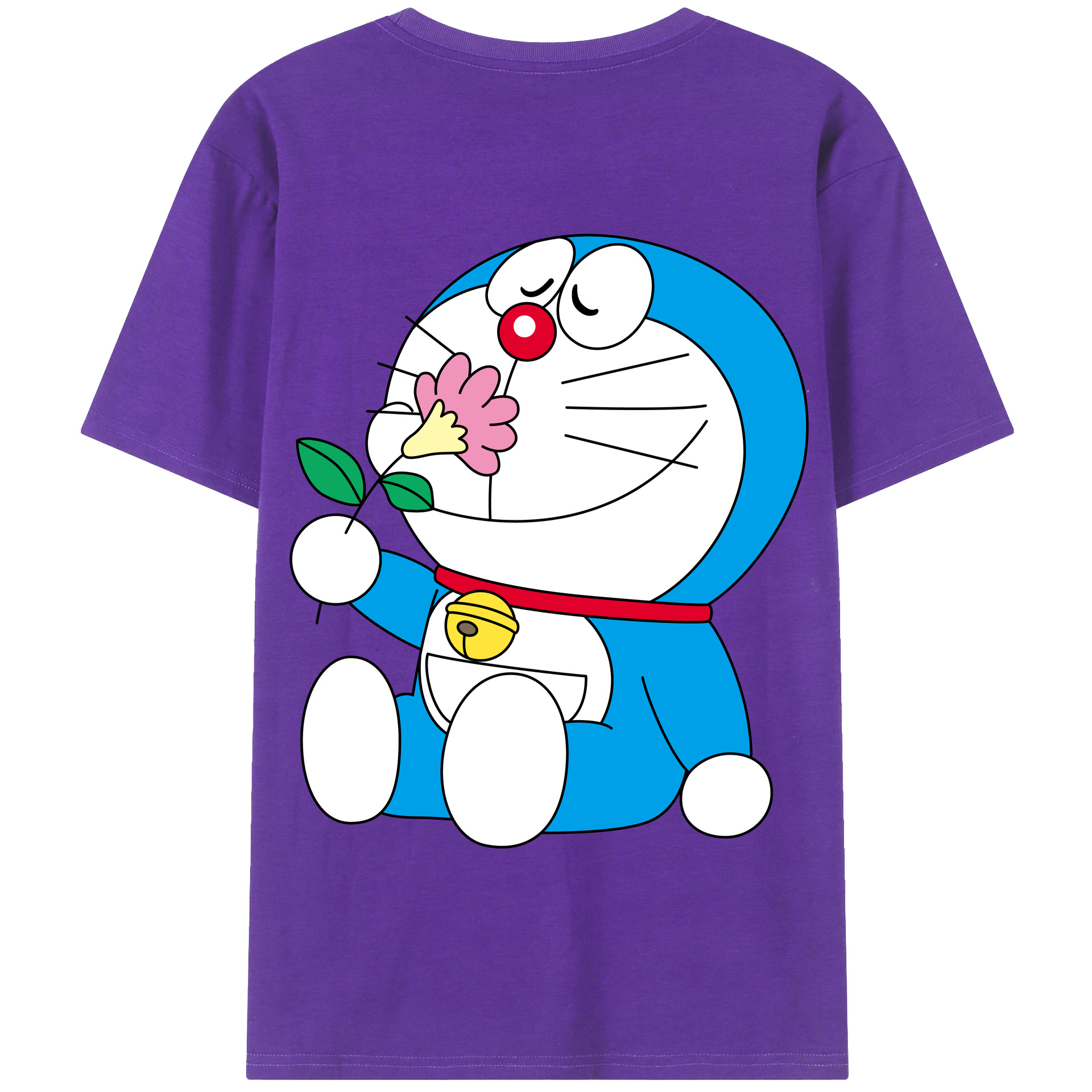 （画像用） ドラえもん Doraemon 綿100％半袖Tシャツ（背面プリント）