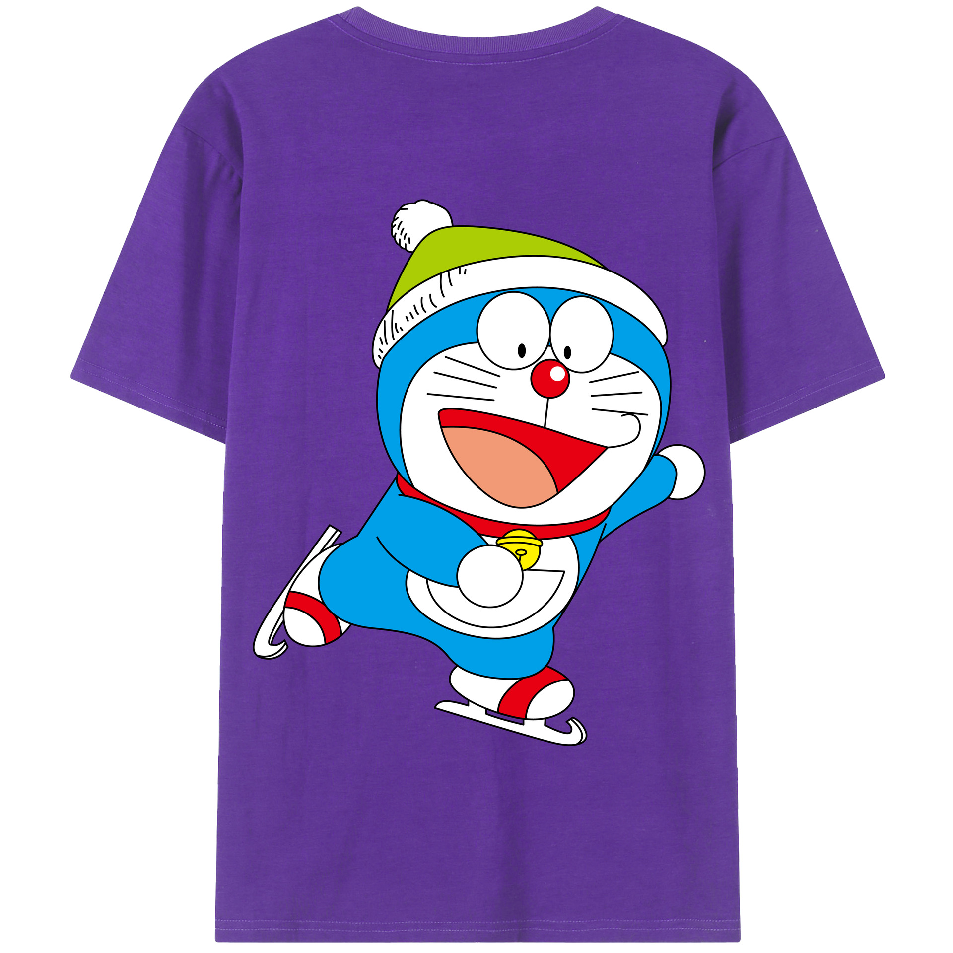 （画像用） ドラえもん Doraemon 綿100％半袖Tシャツ（背面プリント）