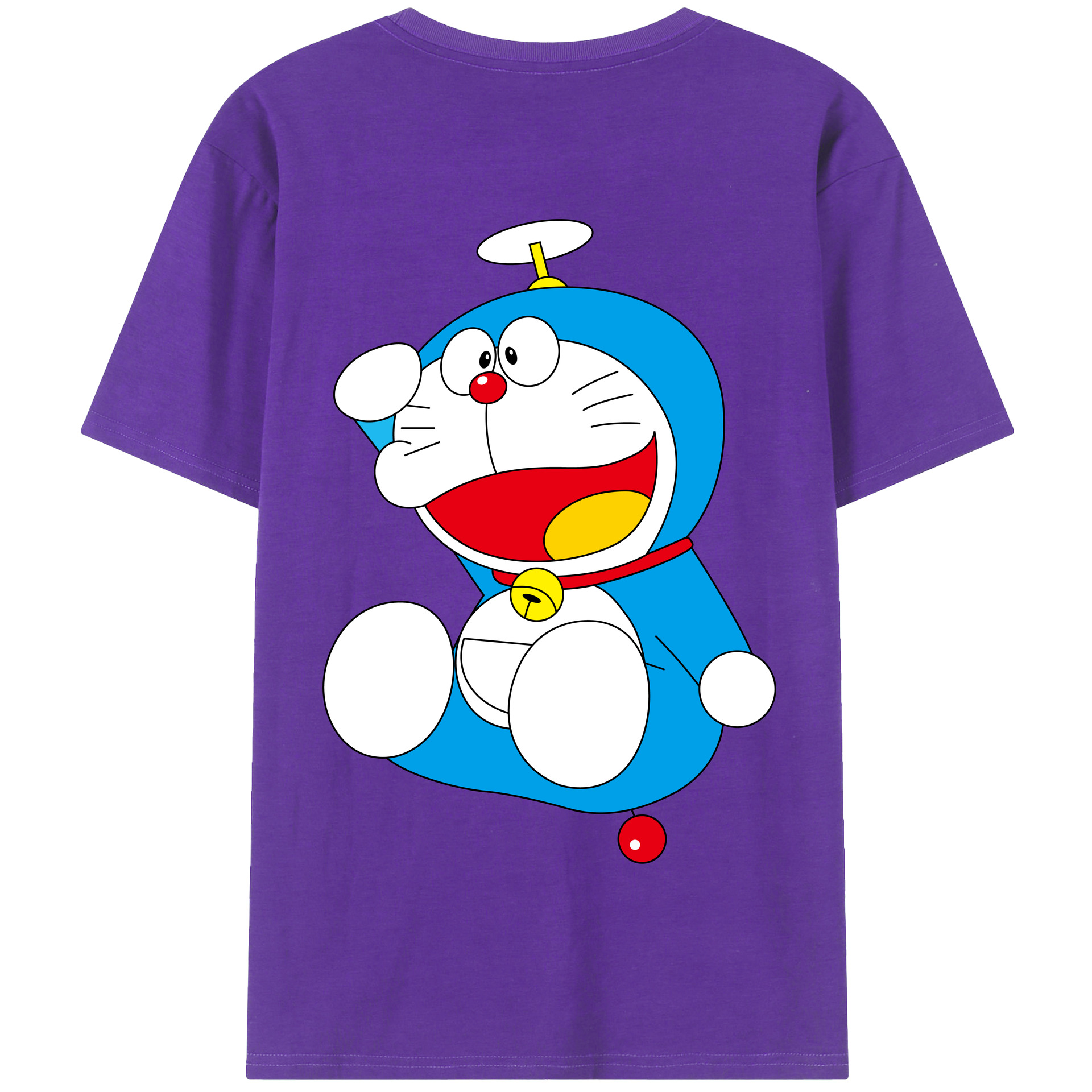 （画像用） ドラえもん Doraemon 綿100％半袖Tシャツ（背面プリント）