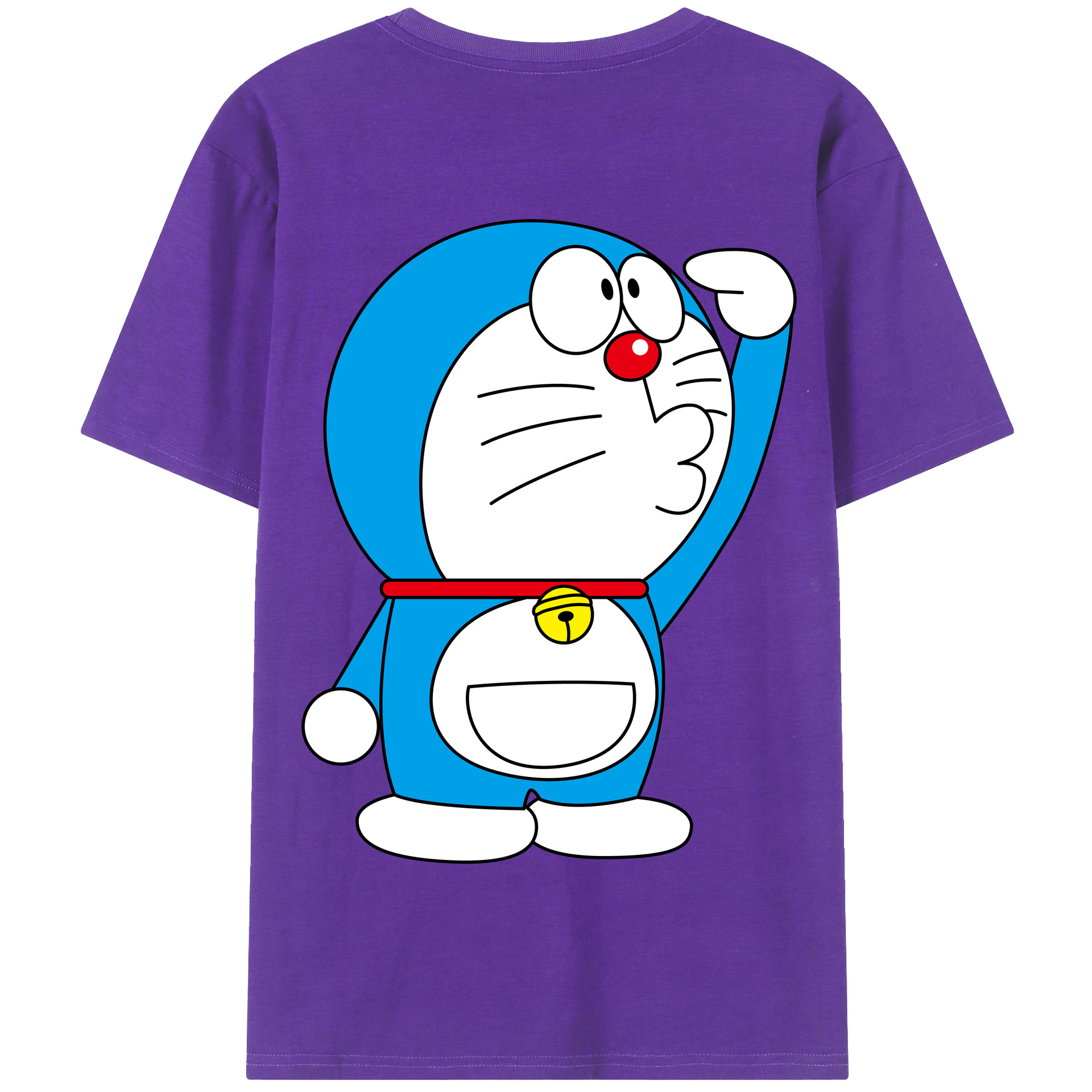 （画像用） ドラえもん Doraemon 綿100％半袖Tシャツ（背面プリント）