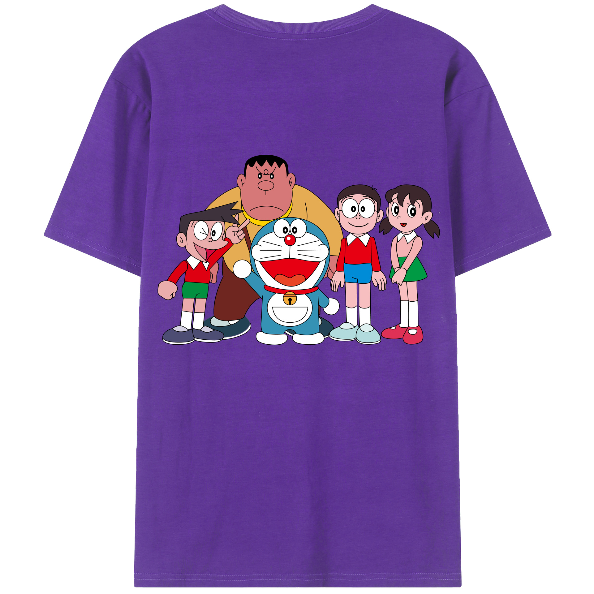 （画像用） ドラえもん 骨川 スネ夫 Doraemon Honekawa Suneo 綿100％半袖Tシャツ（背面プリント）