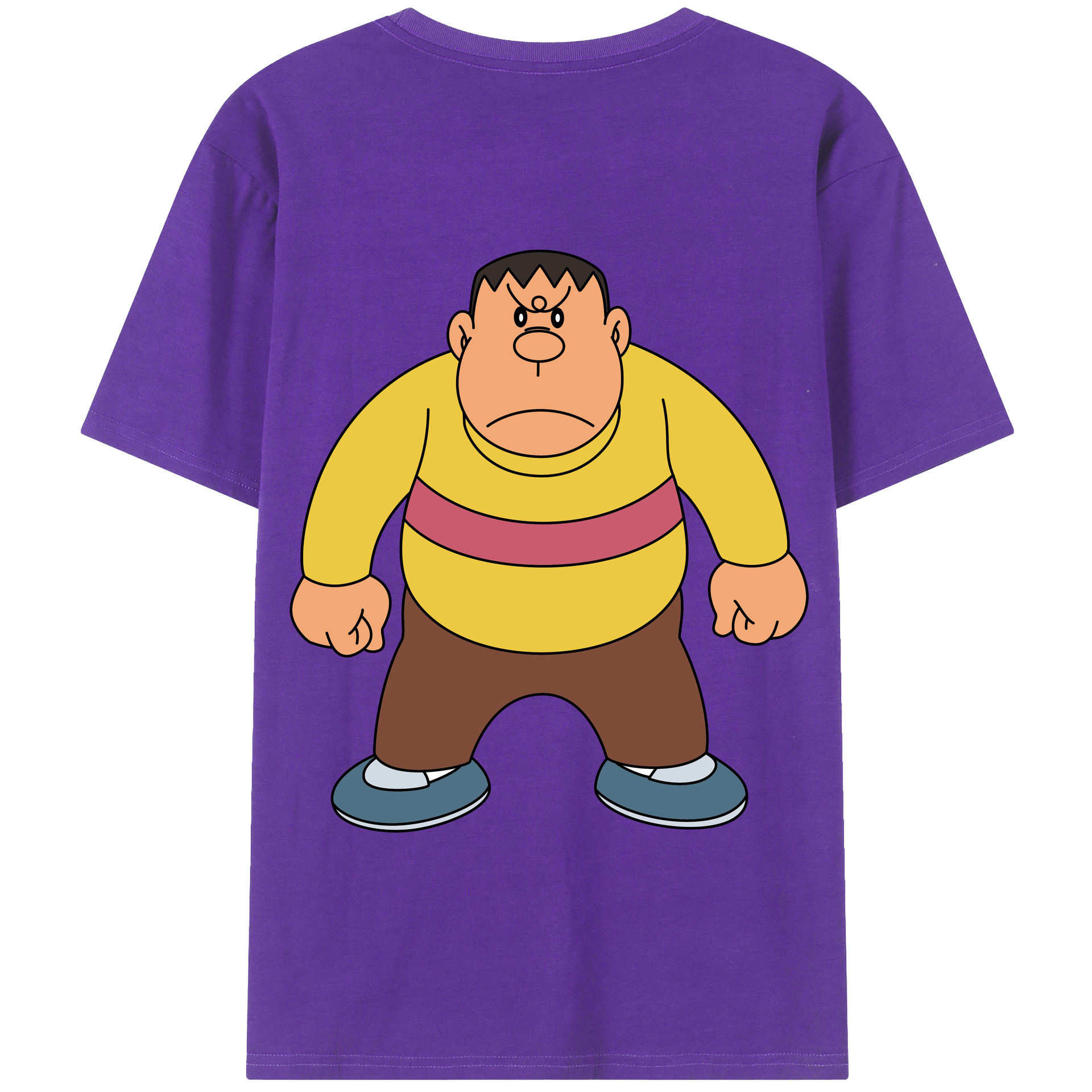 （画像用） ドラえもん 剛田武 Doraemon Gouta Takeshi 綿100％半袖Tシャツ（背面プリント）