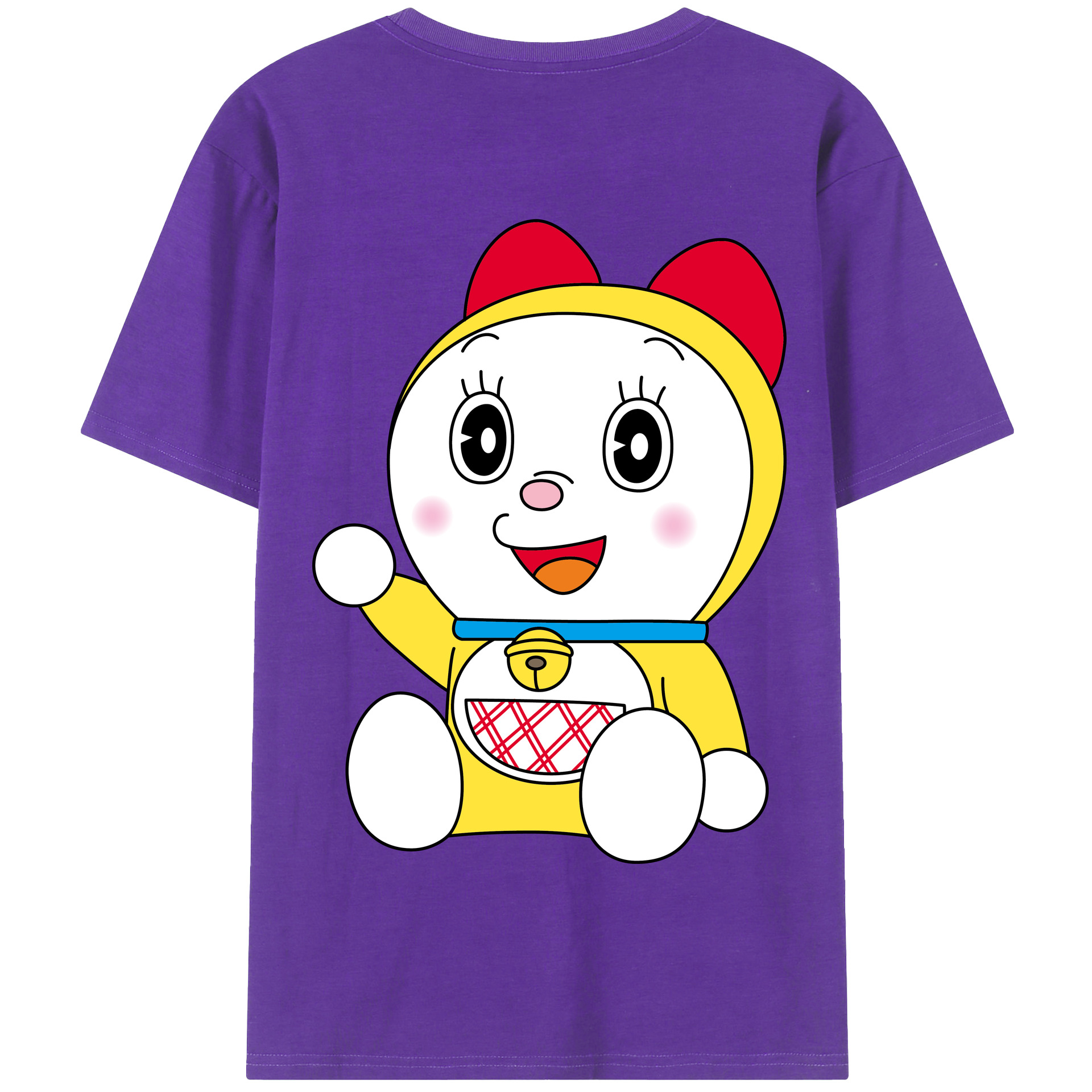 （画像用） ドラえもん ドラミ Doraemon Dorami 綿100％半袖Tシャツ（背面プリント）