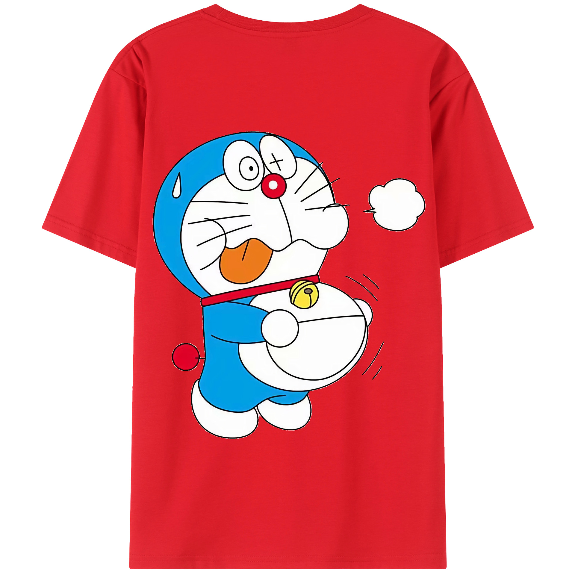 （画像用） ドラえもん Doraemon 綿100％半袖Tシャツ（背面プリント）