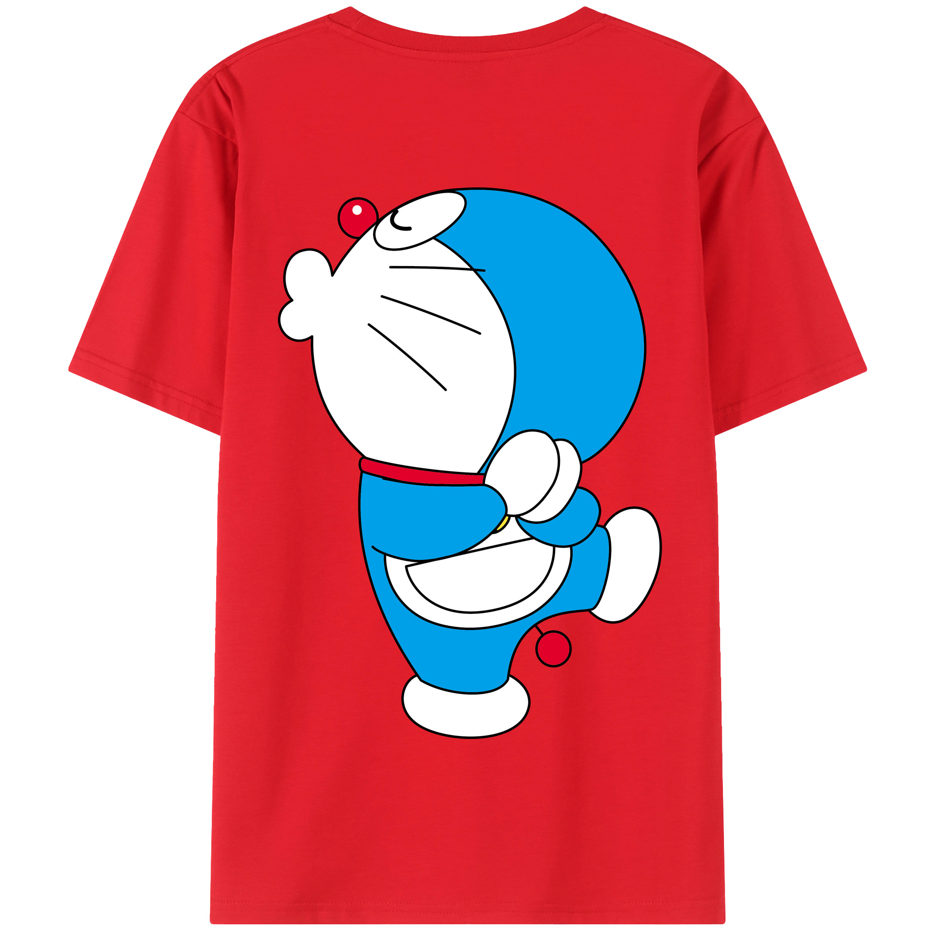 （画像用） ドラえもん Doraemon 綿100％半袖Tシャツ（背面プリント）