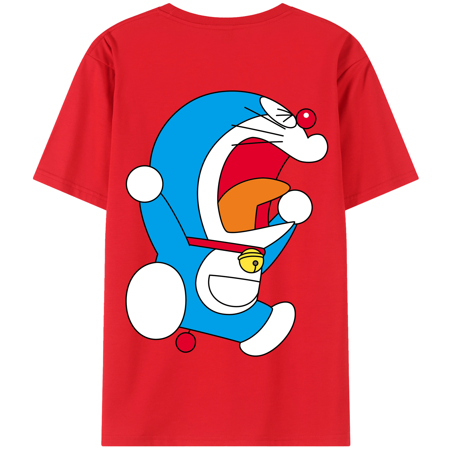 （画像用） ドラえもん Doraemon 綿100％半袖Tシャツ（背面プリント）