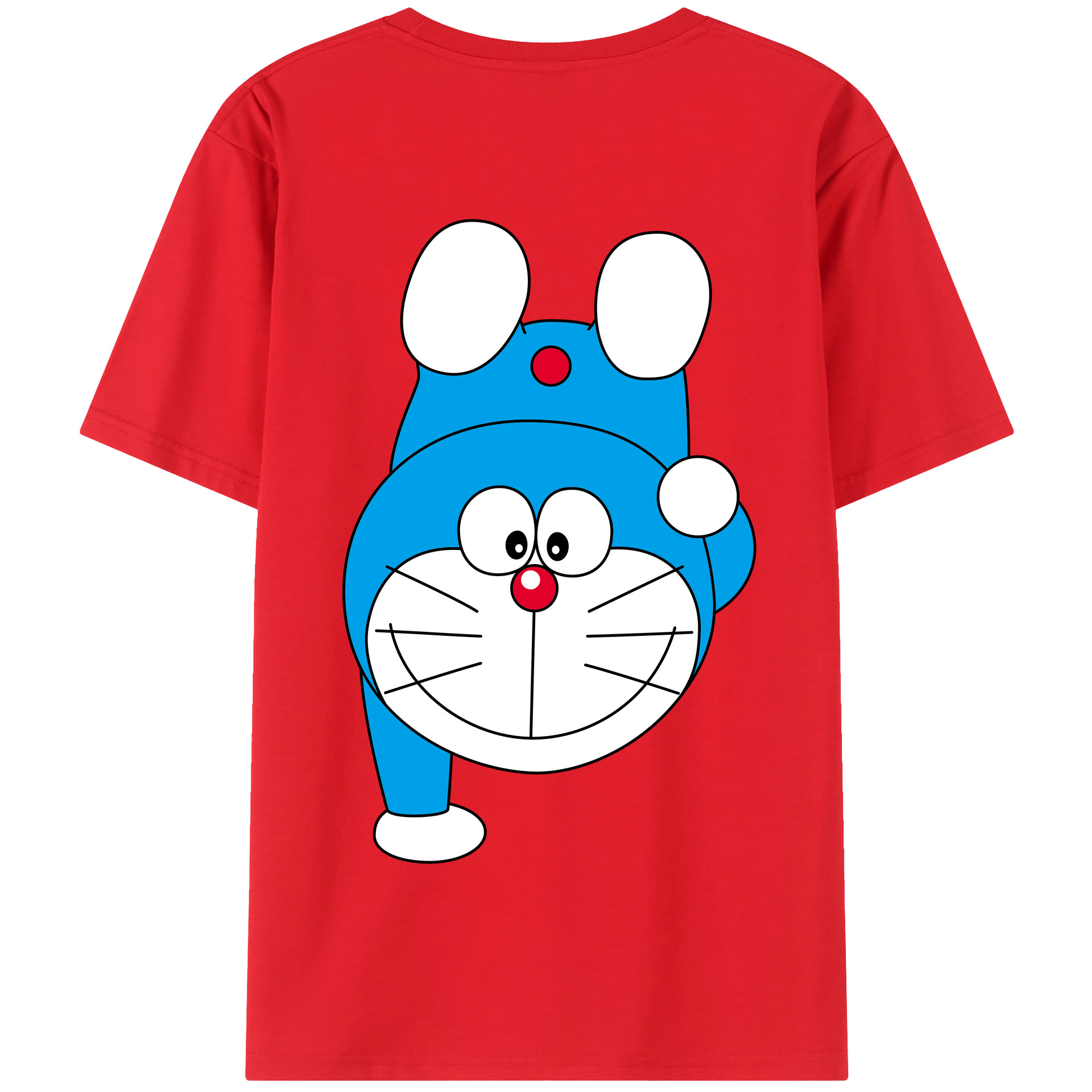 （画像用） ドラえもん Doraemon 綿100％半袖Tシャツ（背面プリント）