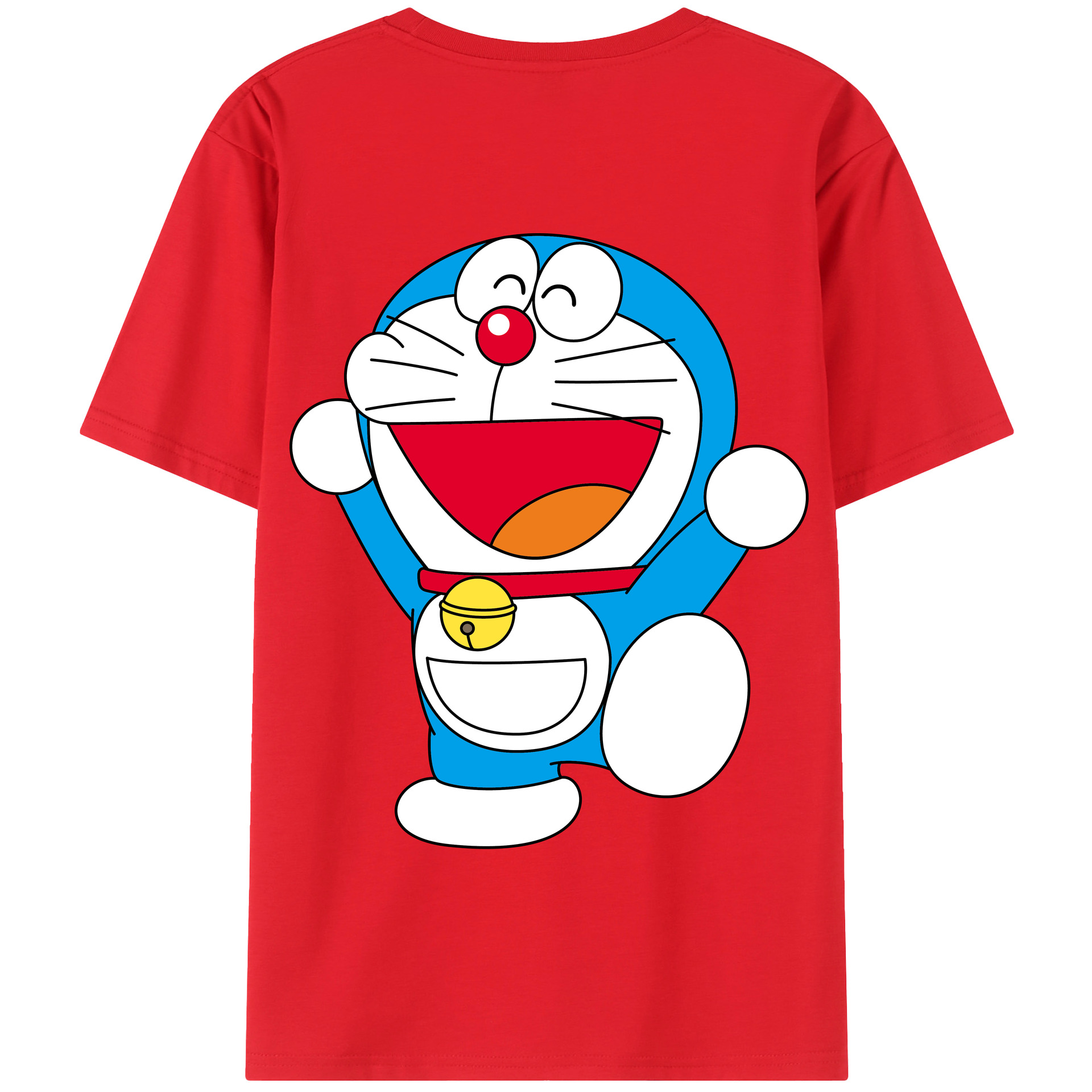 （画像用） ドラえもん Doraemon 綿100％半袖Tシャツ（背面プリント）