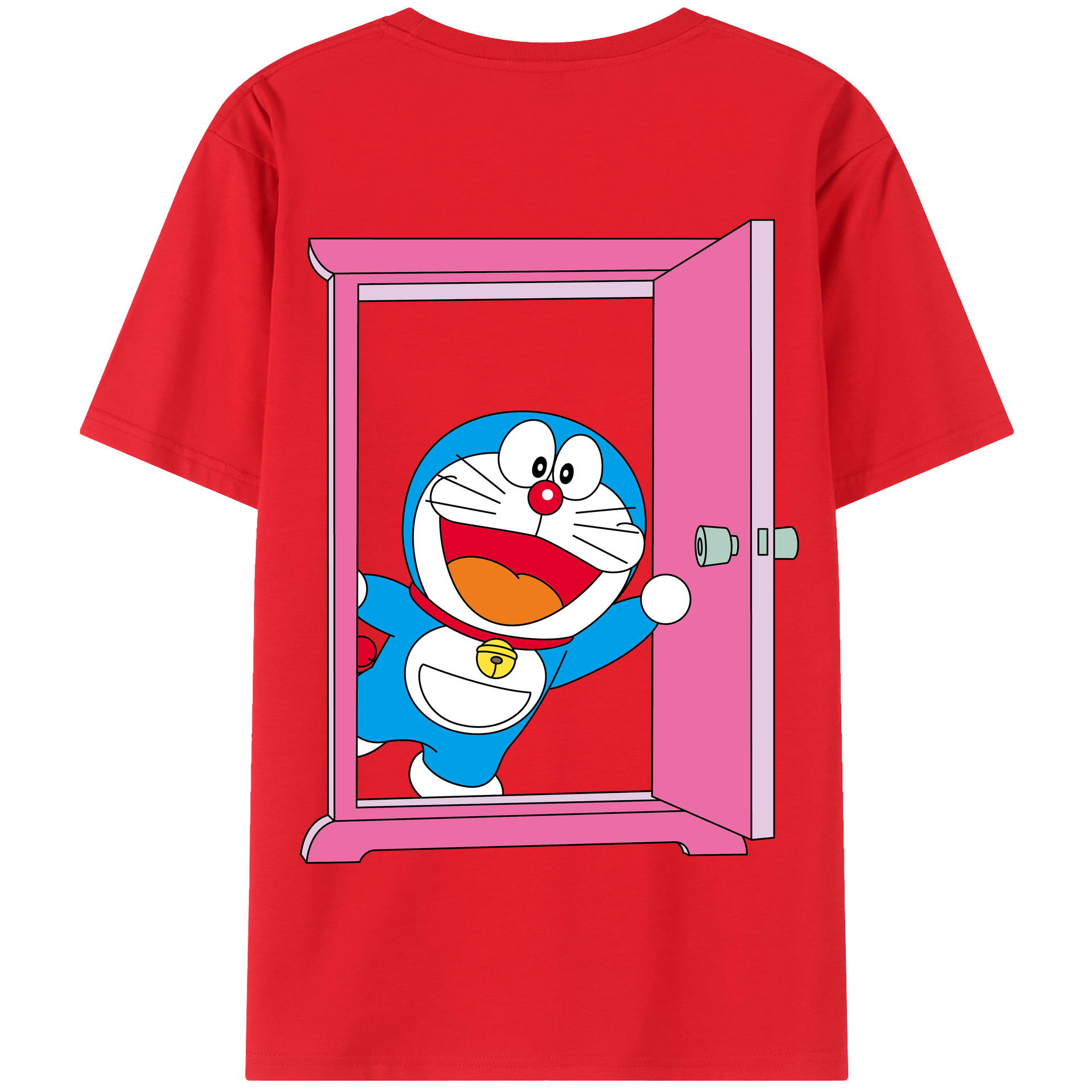 （画像用） ドラえもん Doraemon 綿100％半袖Tシャツ（背面プリント）
