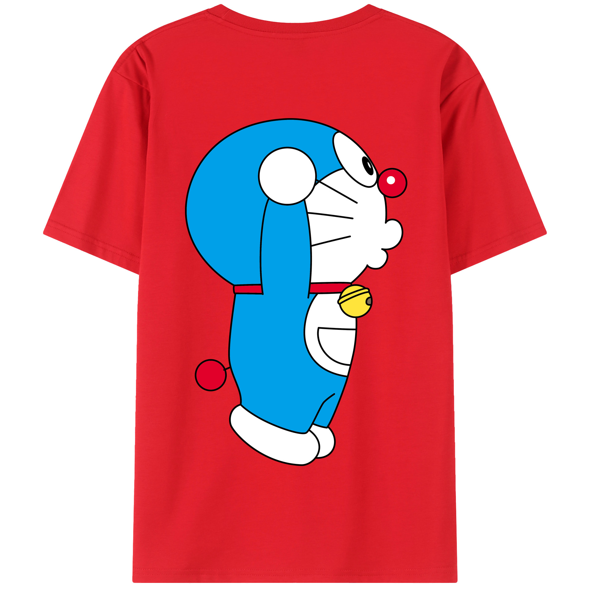 （画像用） ドラえもん Doraemon 綿100％半袖Tシャツ（背面プリント）