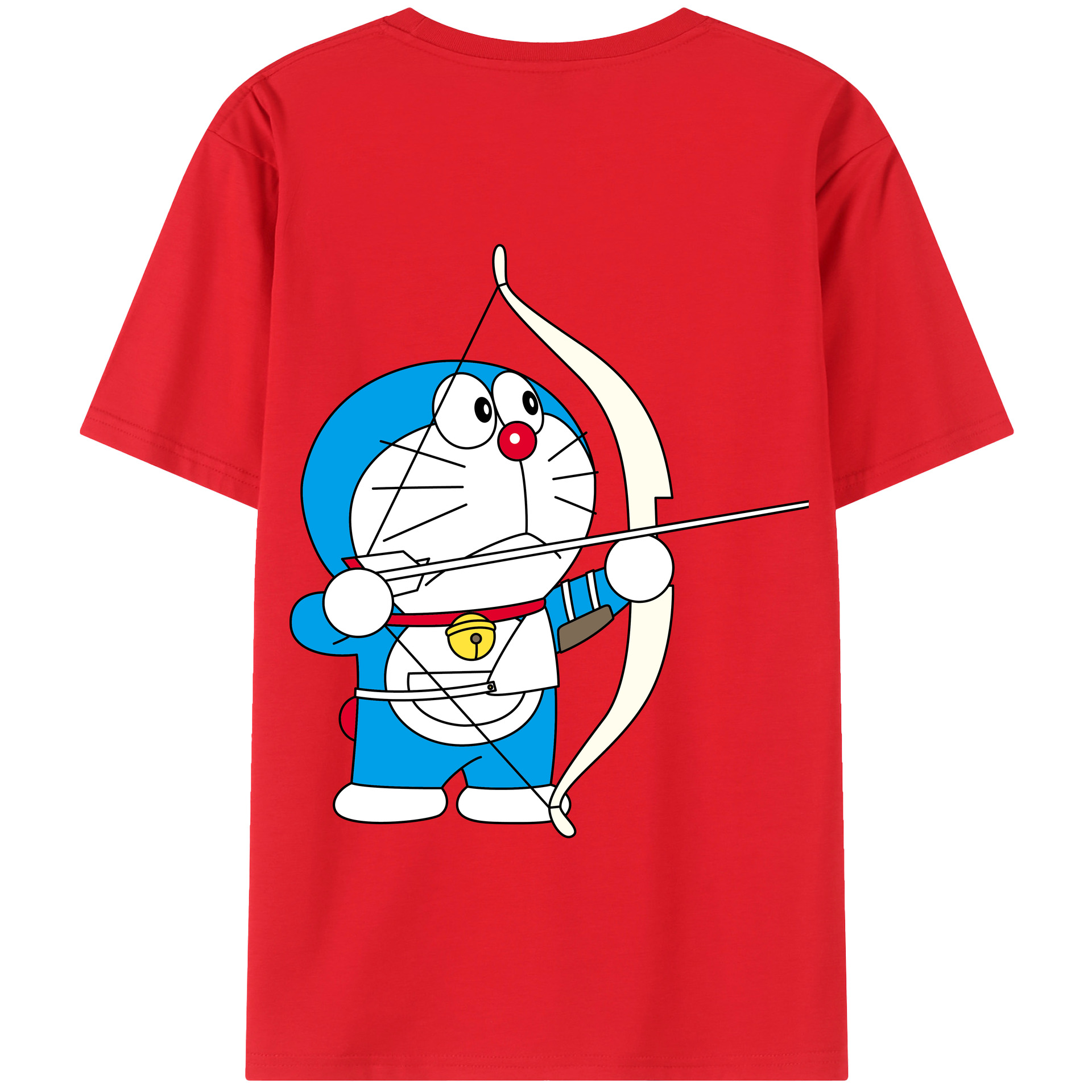 （画像用） ドラえもん Doraemon 綿100％半袖Tシャツ（背面プリント）