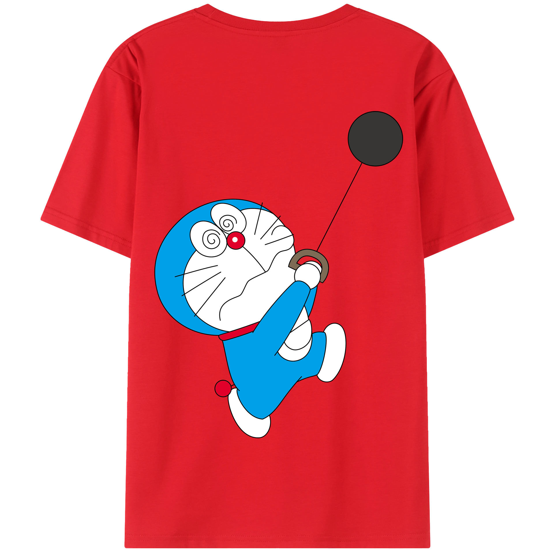 （画像用） ドラえもん Doraemon 綿100％半袖Tシャツ（背面プリント）