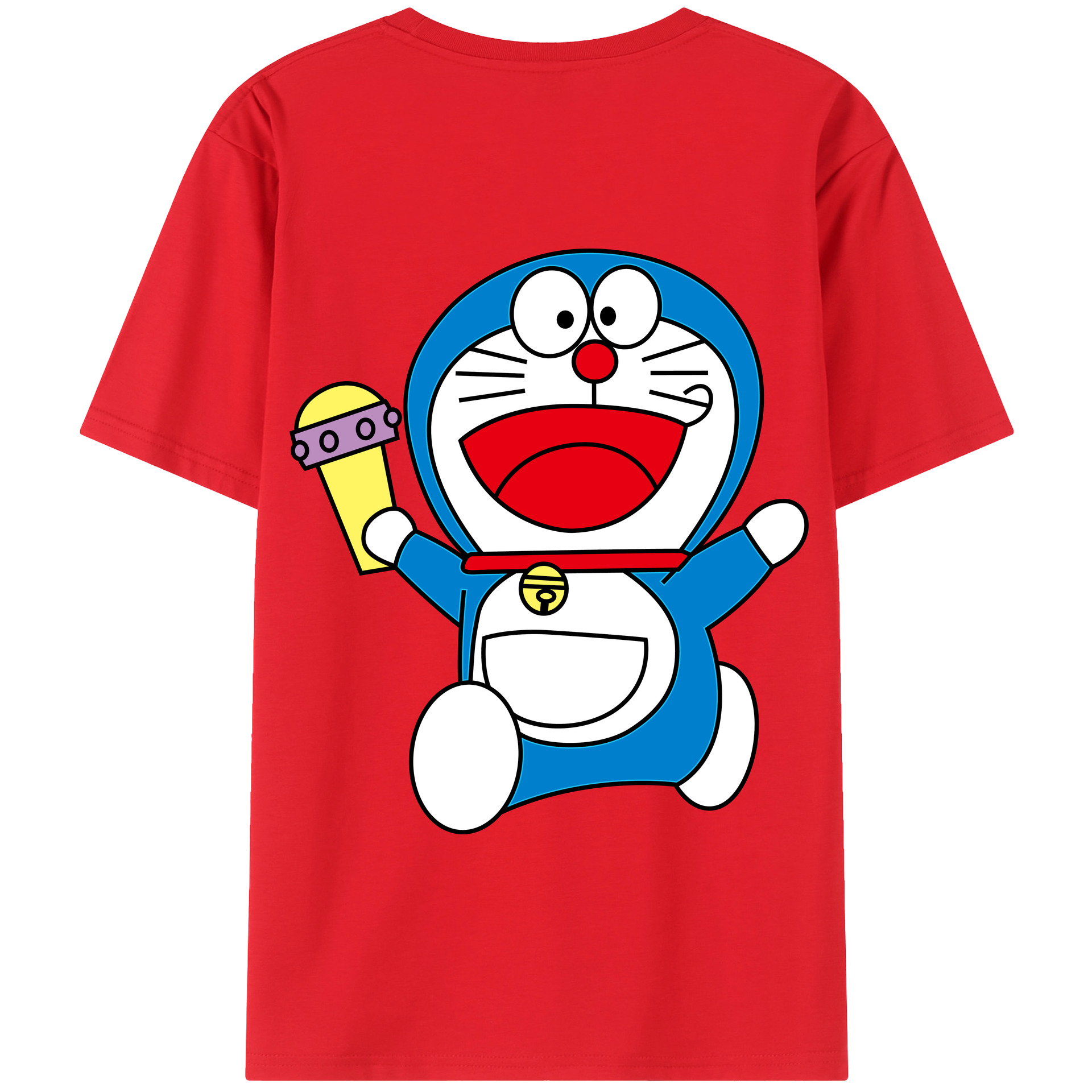 （画像用） ドラえもん Doraemon 綿100％半袖Tシャツ（背面プリント）