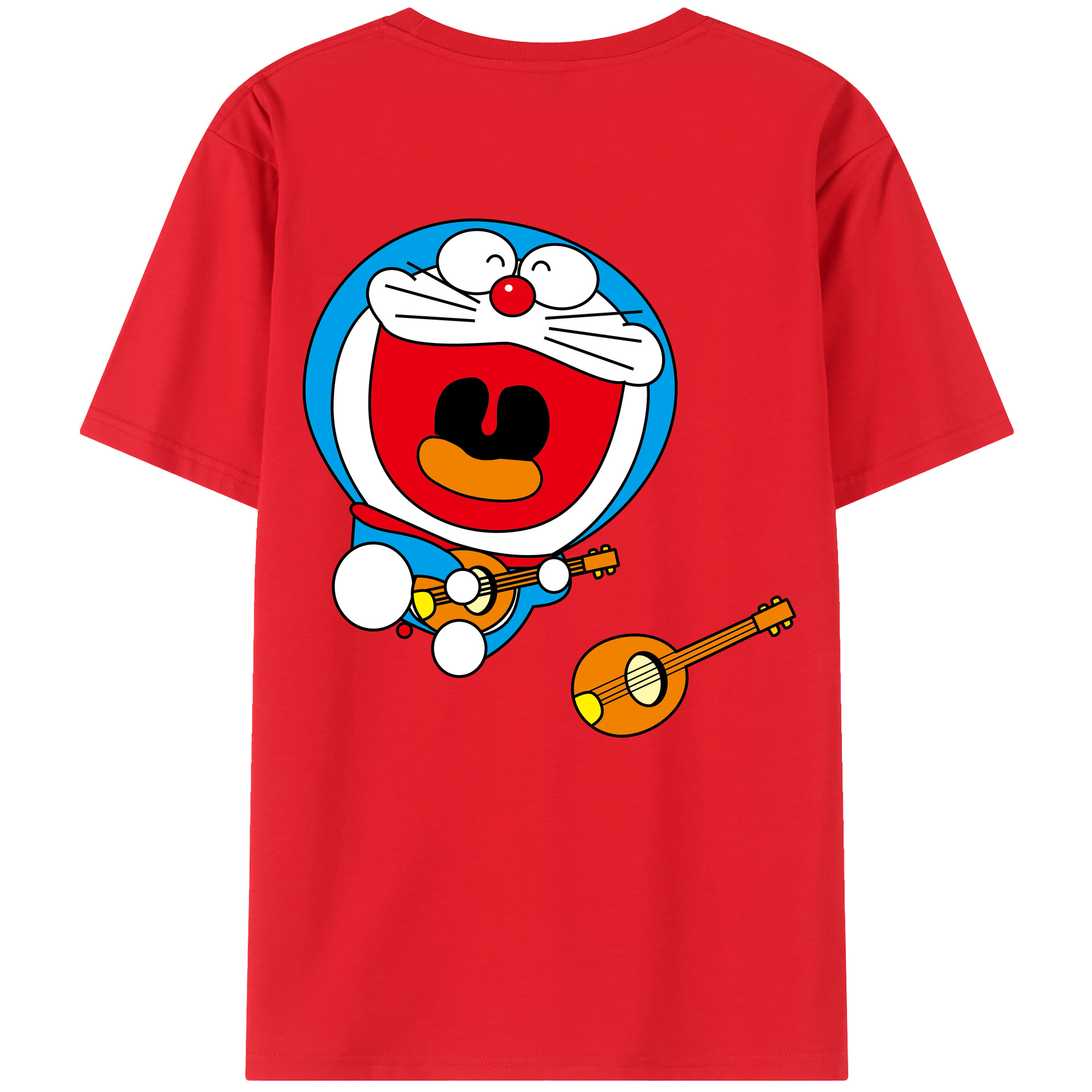 （画像用） ドラえもん Doraemon 綿100％半袖Tシャツ（背面プリント）