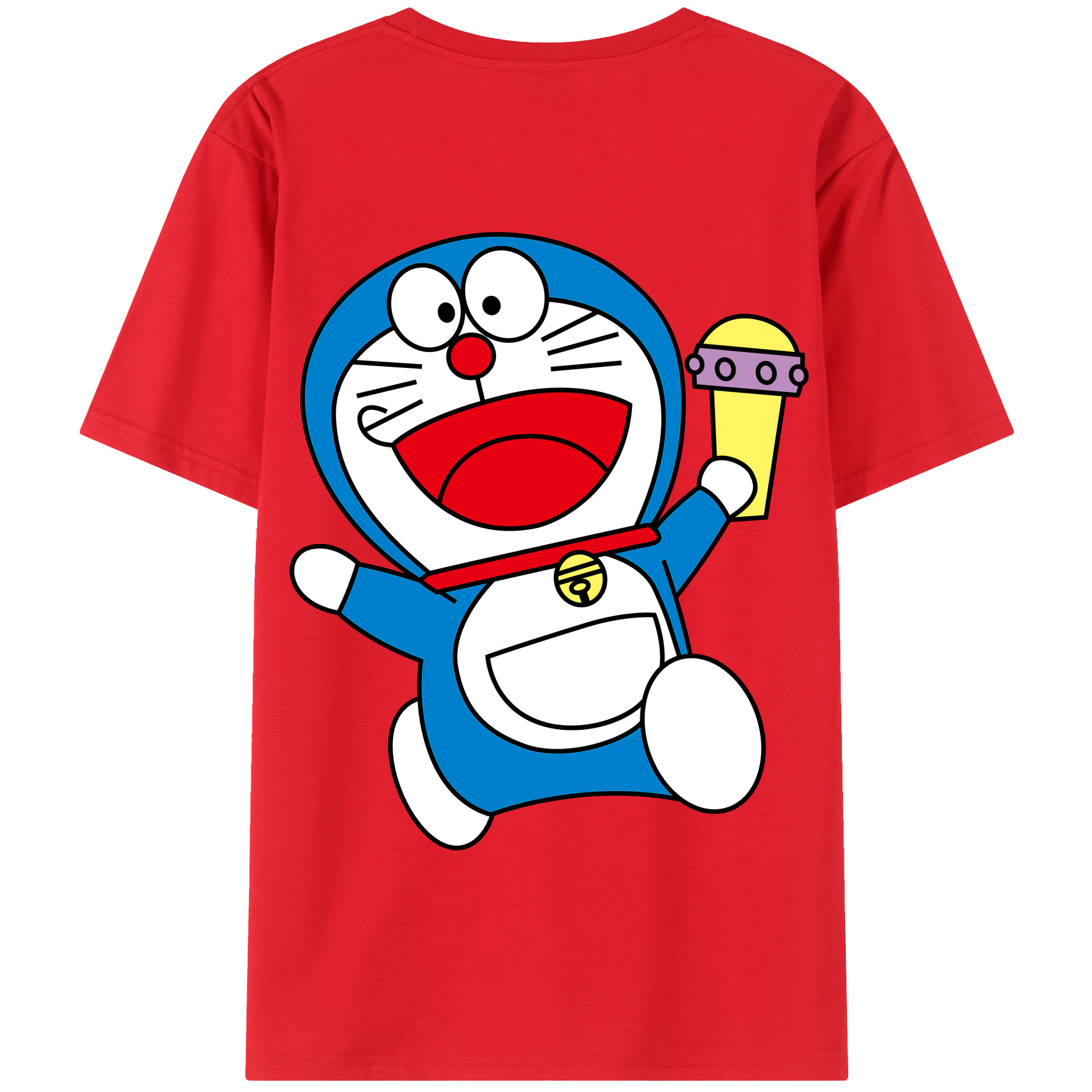 （画像用） ドラえもん Doraemon 綿100％半袖Tシャツ（背面プリント）