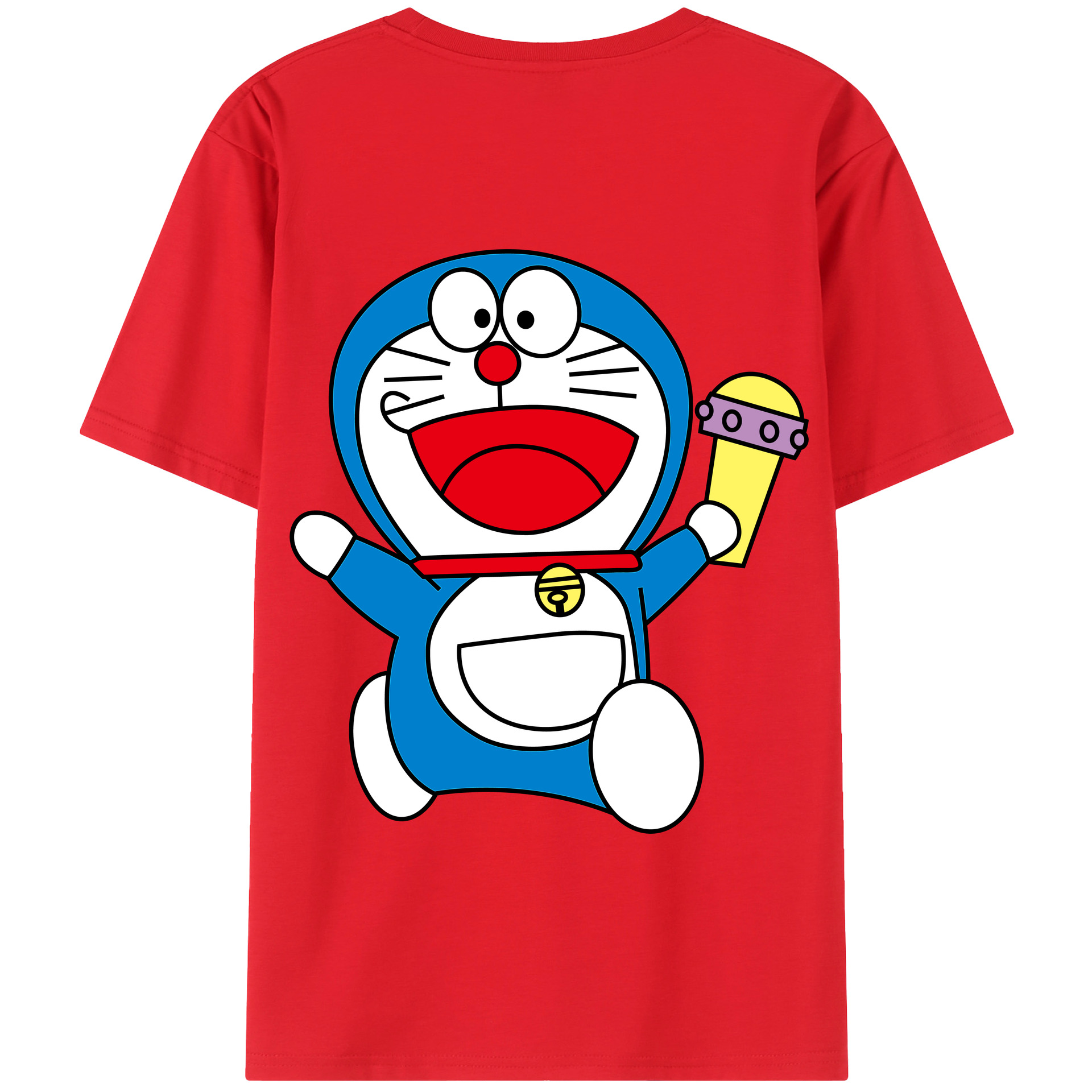 （画像用） ドラえもん Doraemon 綿100％半袖Tシャツ（背面プリント）