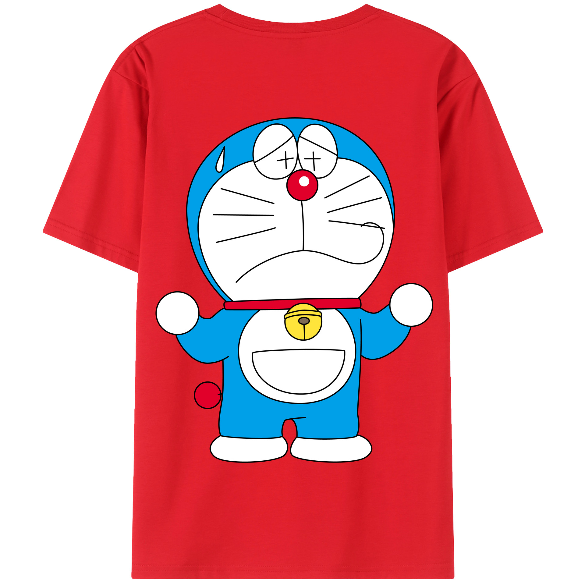 （画像用） ドラえもん Doraemon 綿100％半袖Tシャツ（背面プリント）